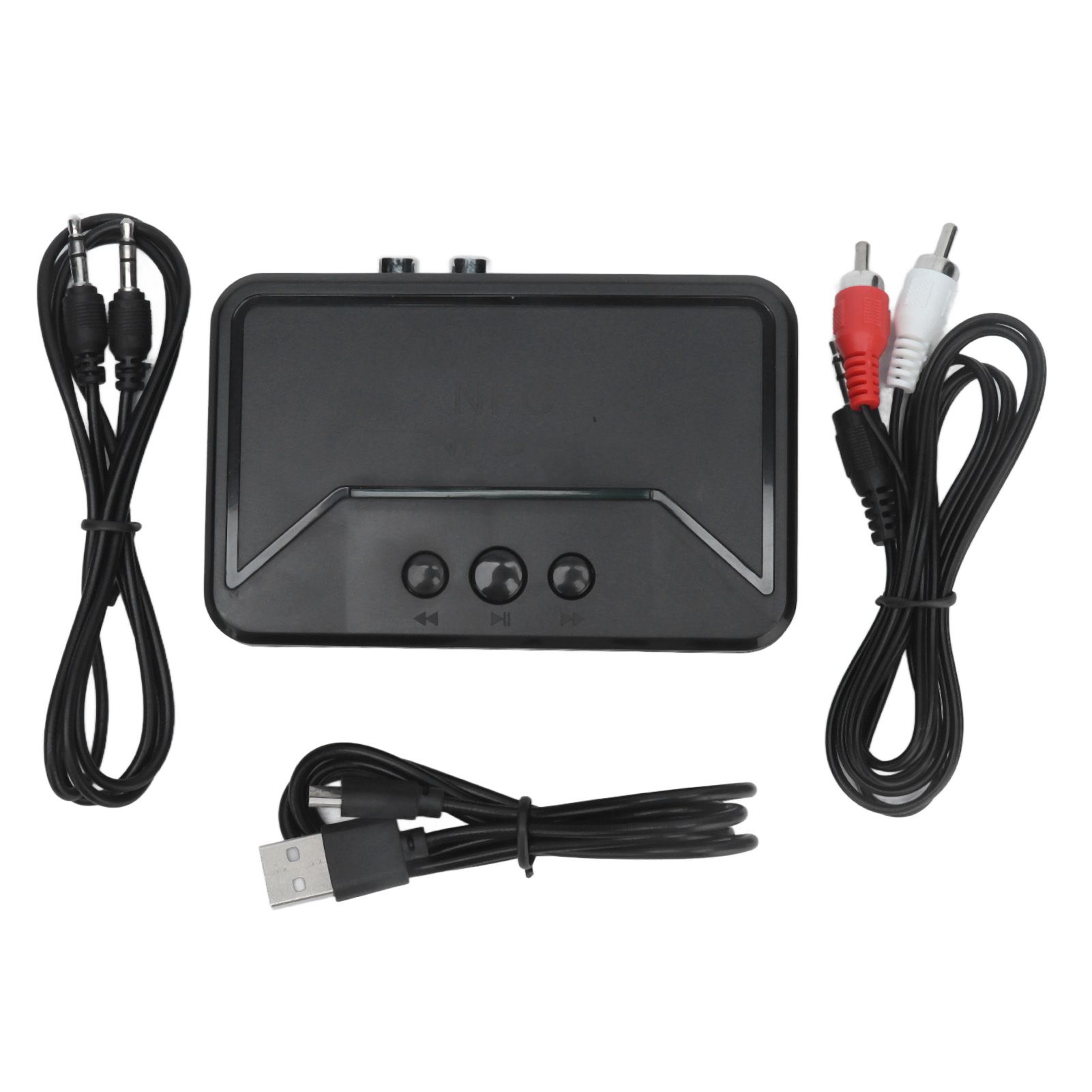 5.0 Bluetooth Adapter Receiver Stable Black USB Charging Wireless NFC Bluetooth Receiver - Image 2