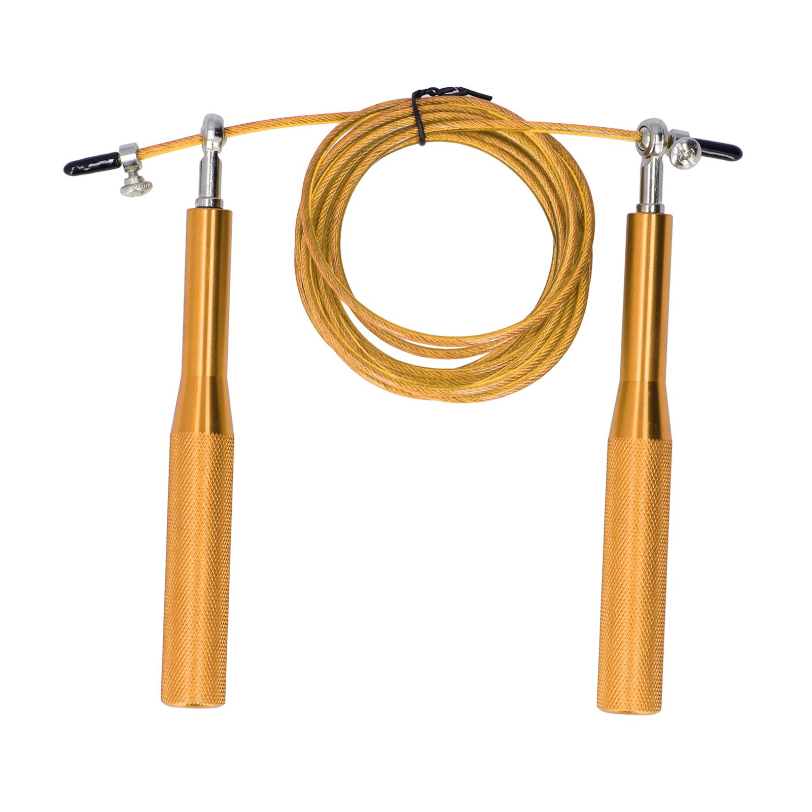 Skipping Rope Strong Durable Adjustable Flexible Reliable Professional Convenient Exercise Supplies for Indoor OutdoorAluminum Alloy Gold - Image 2