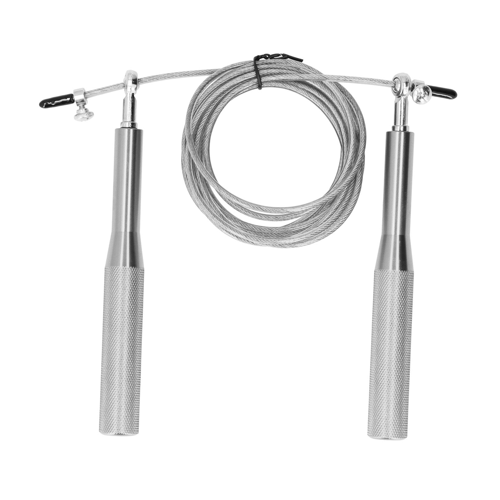 Skipping Rope Strong Durable Adjustable Flexible Reliable Professional Convenient Exercise Supplies for Indoor OutdoorAluminum Alloy Silver - Image 2