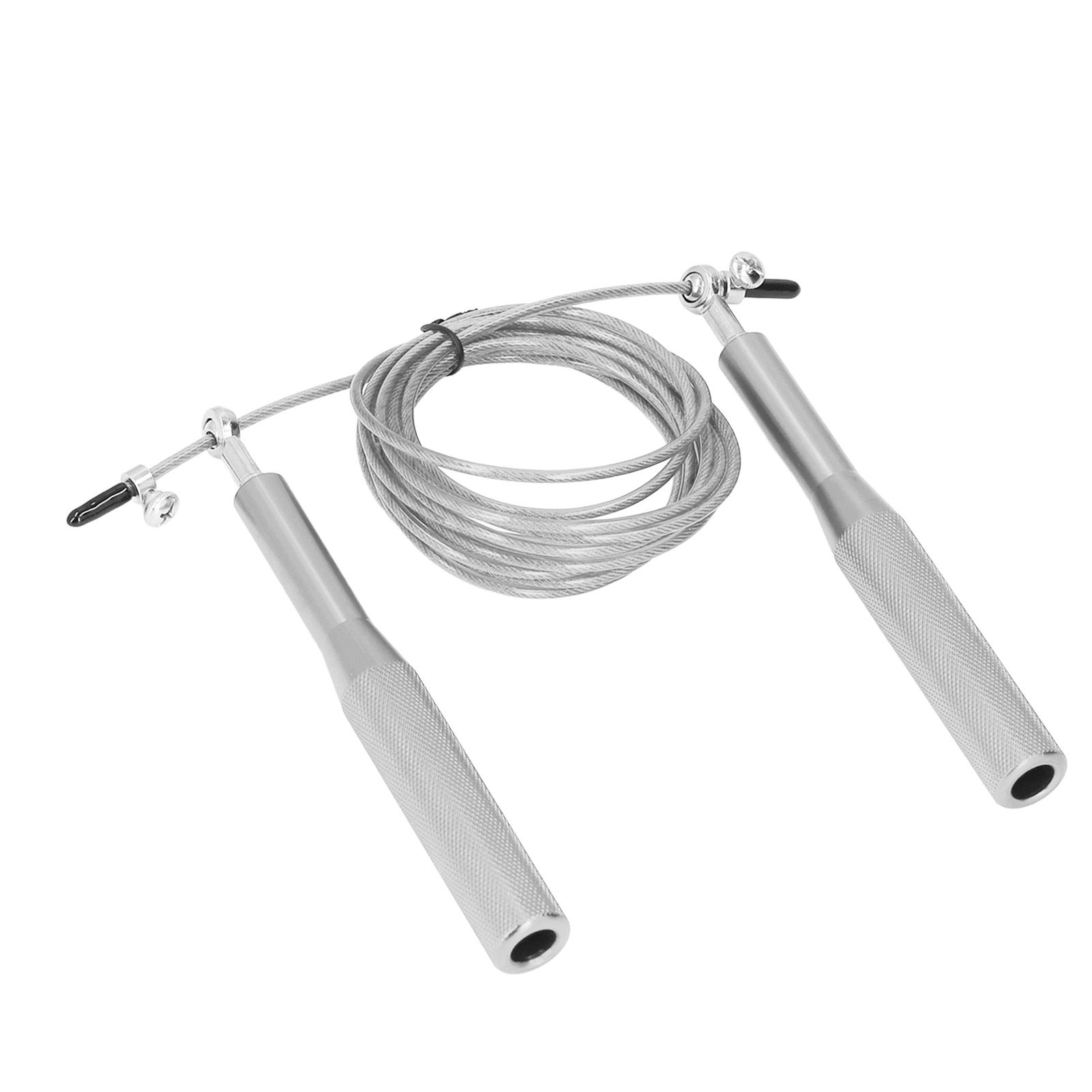 Skipping Rope Strong Durable Adjustable Flexible Reliable Professional Convenient Exercise Supplies for Indoor OutdoorAluminum Alloy Silver - Image 8