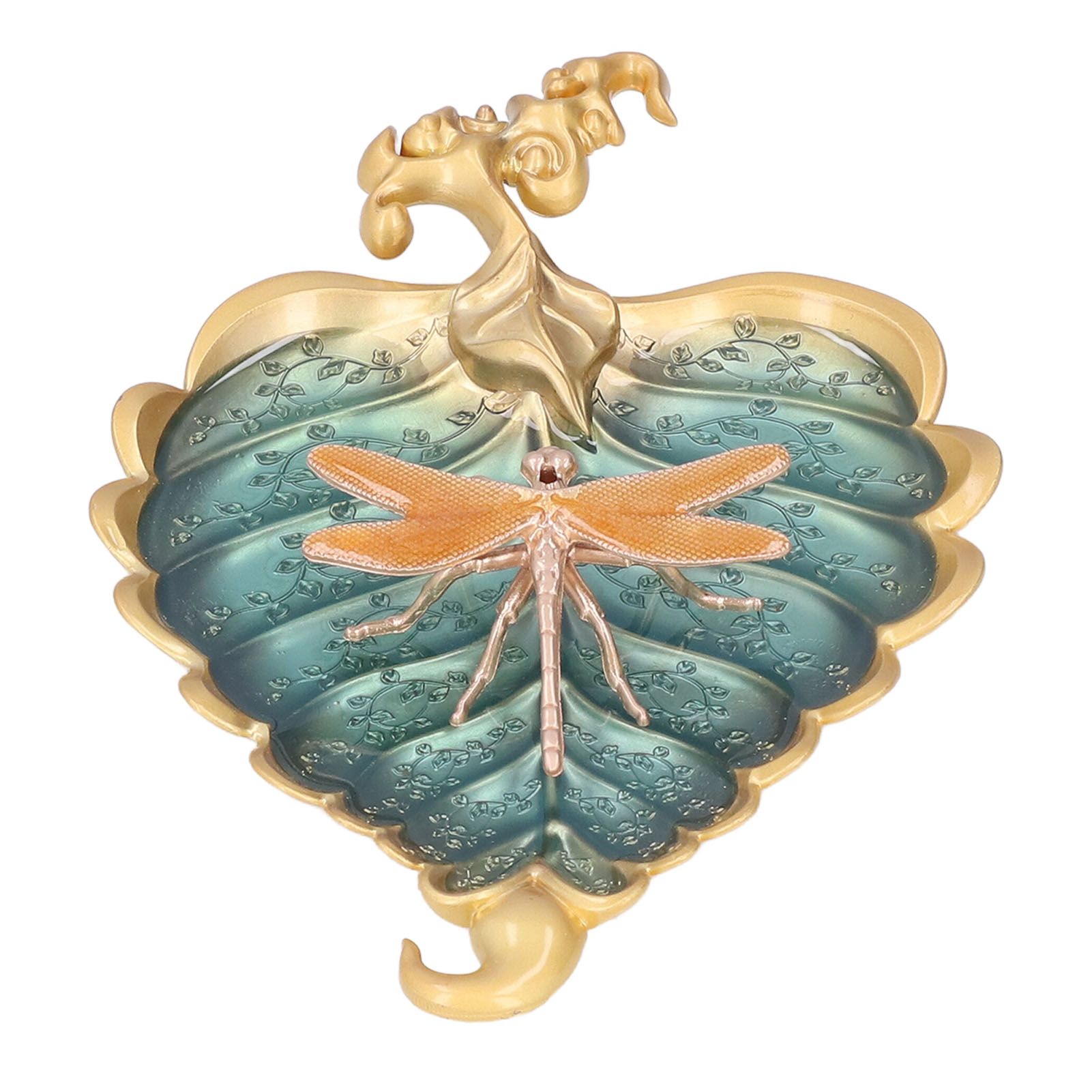 Incense Stick Holder Bodhi Leaf Incense Decorated Plate for Living Room Home Decoration GiftBodhi Leaf Gold 037 - Image 5