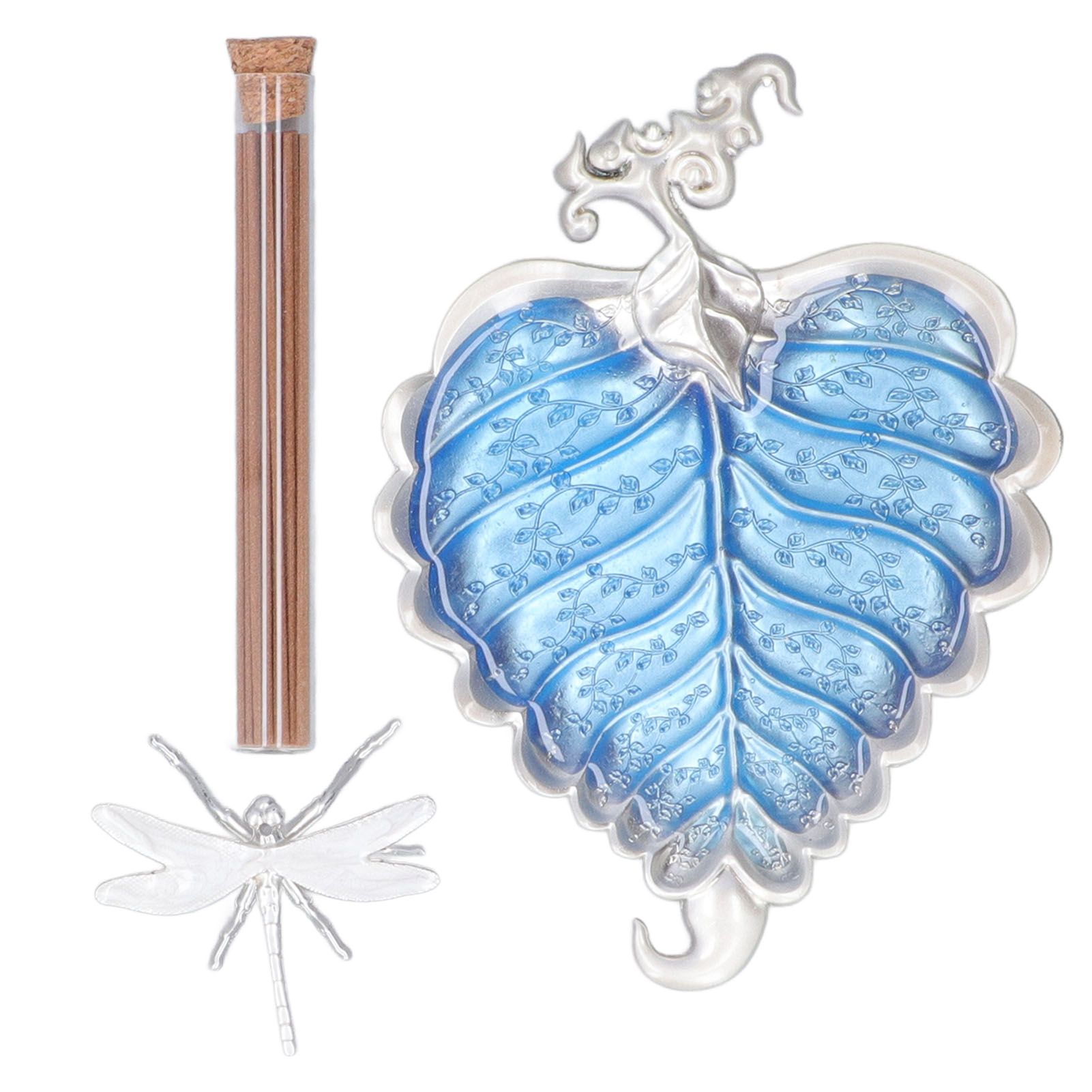 Incense Stick Holder Bodhi Leaf Incense Decorated Plate for Living Room Home Decoration GiftBodhi Leaf Silver 037 - Image 1