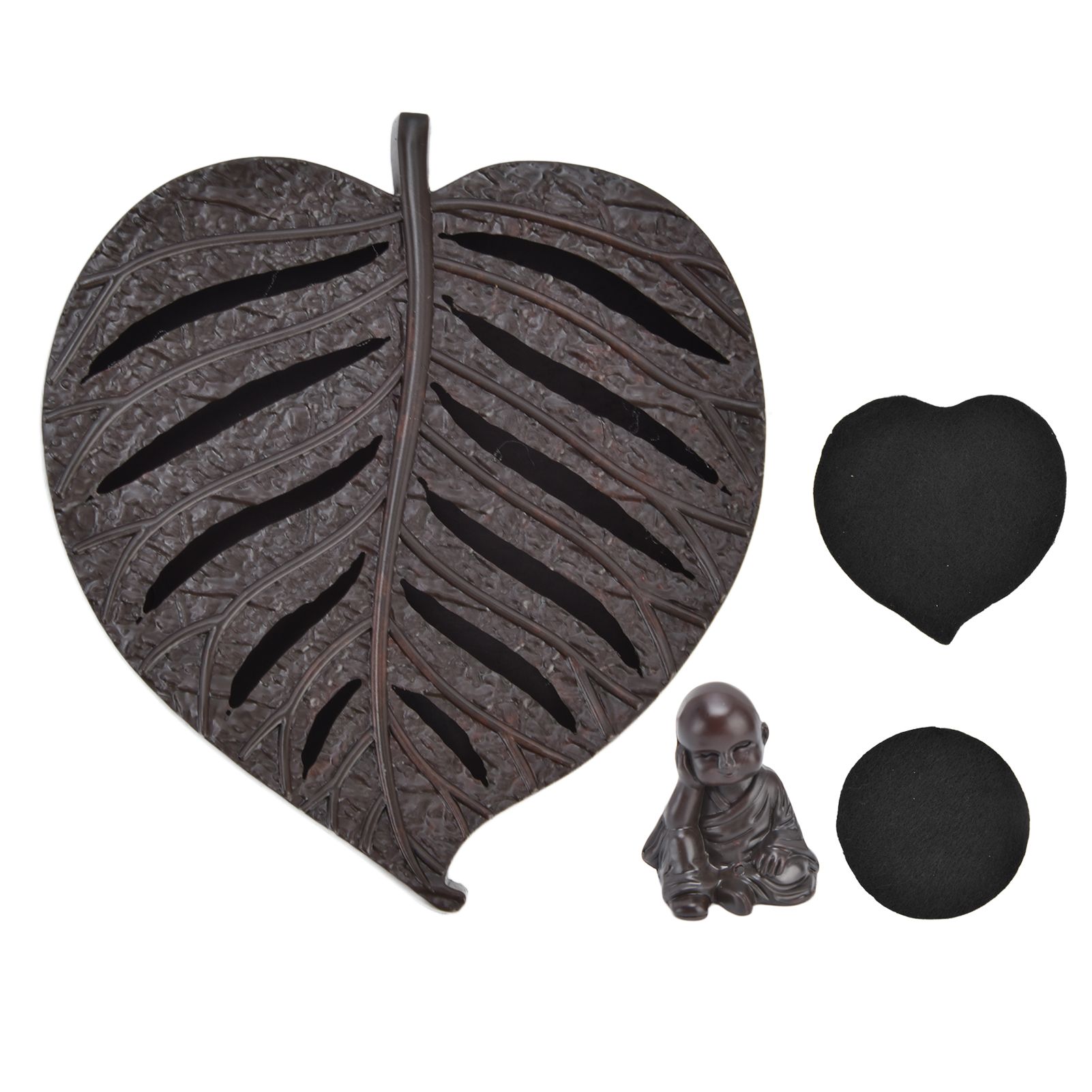 Incense Holder Burners Leaf Shape Mini Exquisite Durable Easy Clean Relieve Mood Home Decoration - Image 1