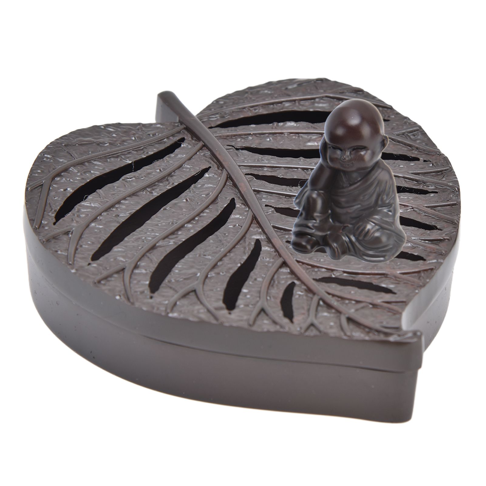 Incense Holder Burners Leaf Shape Mini Exquisite Durable Easy Clean Relieve Mood Home Decoration - Image 2