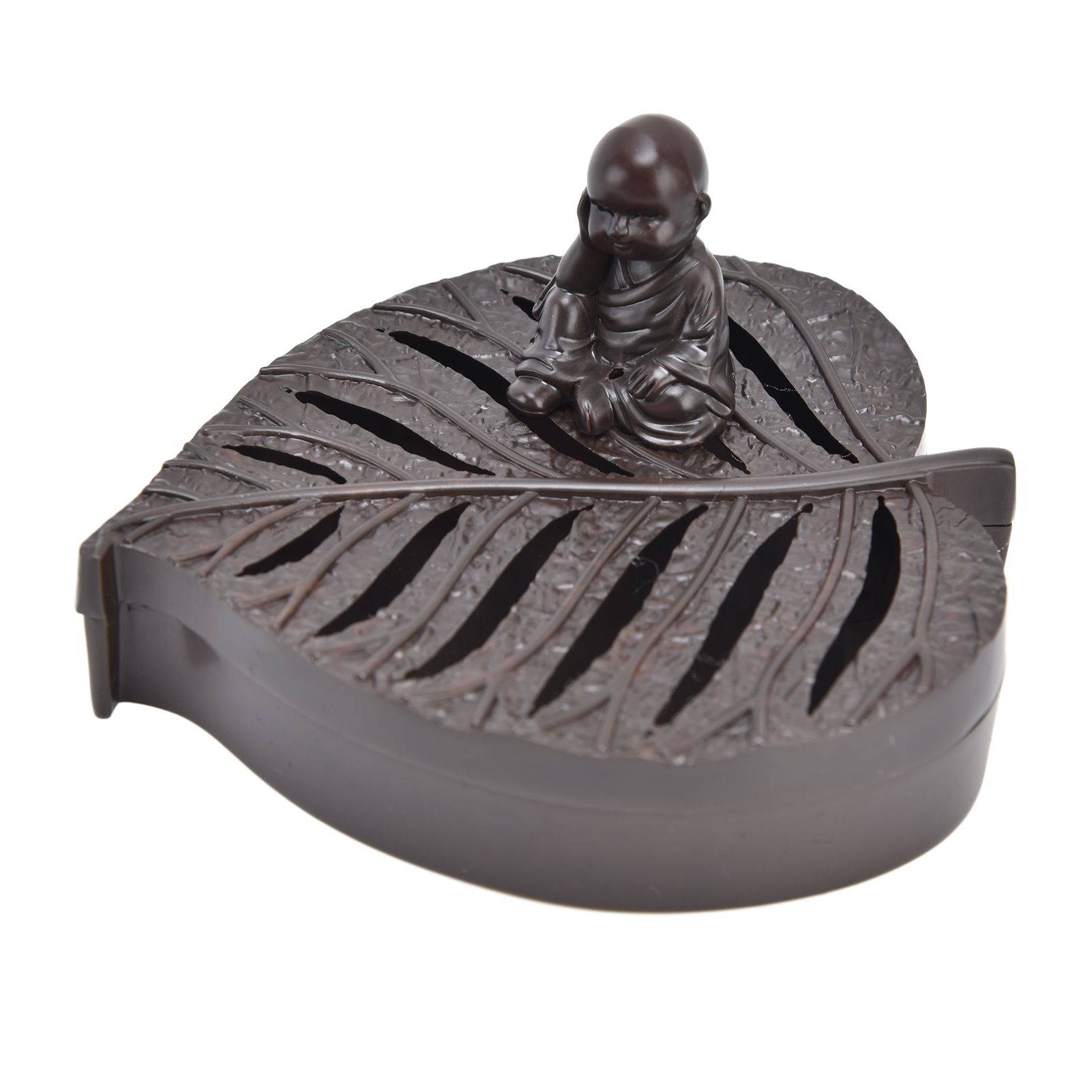 Incense Holder Burners Leaf Shape Mini Exquisite Durable Easy Clean Relieve Mood Home Decoration - Image 4