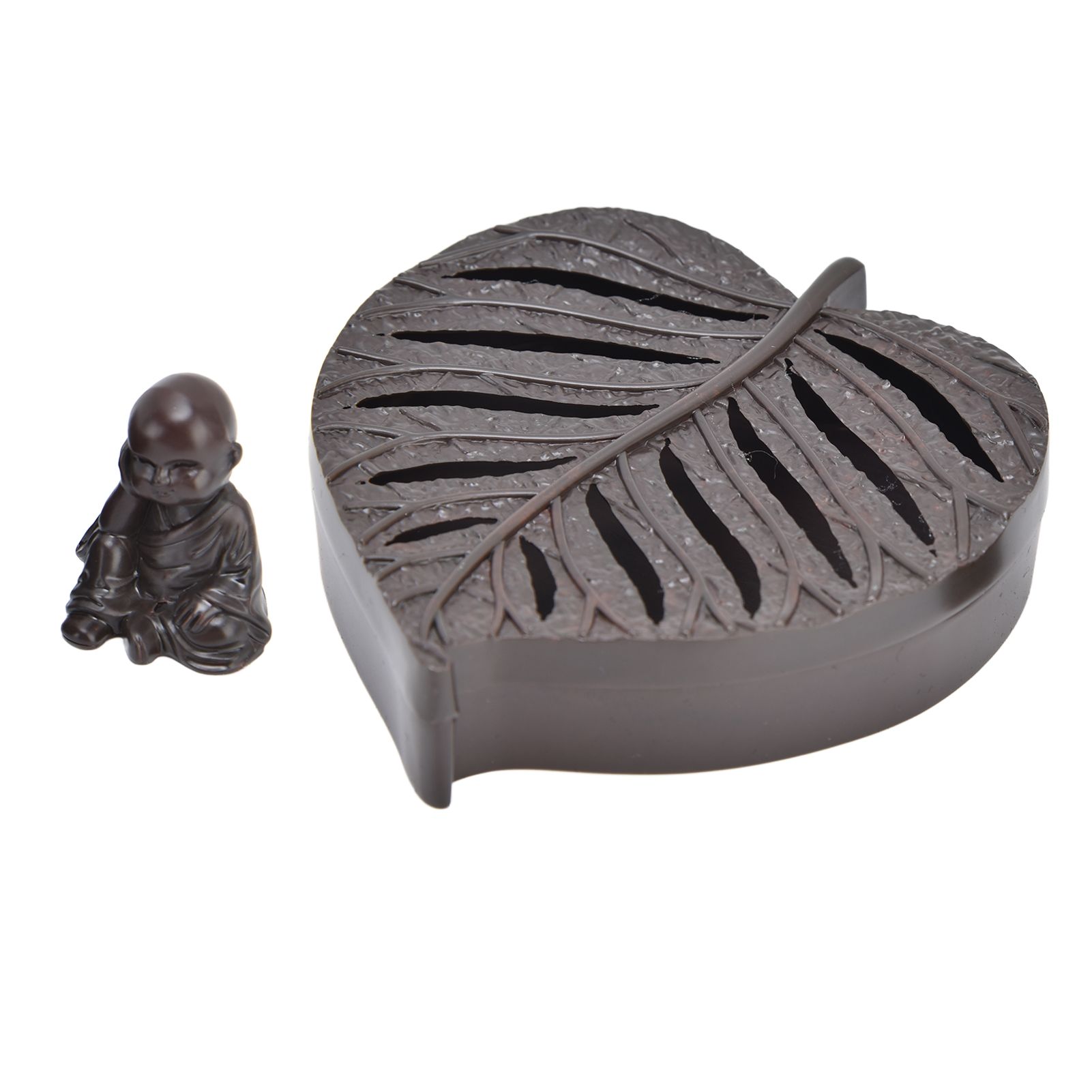 Incense Holder Burners Leaf Shape Mini Exquisite Durable Easy Clean Relieve Mood Home Decoration - Image 7