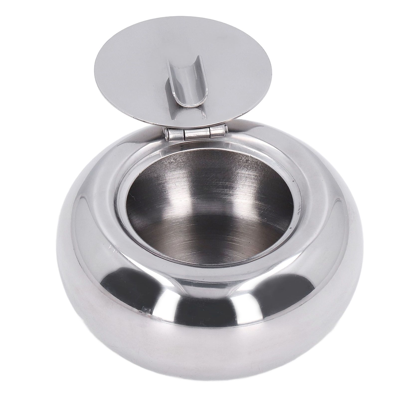 Stainless Steel Ashtray Rustproof Exquisite Round Cigarette Ashtray for Household Hotel Office - Image 6