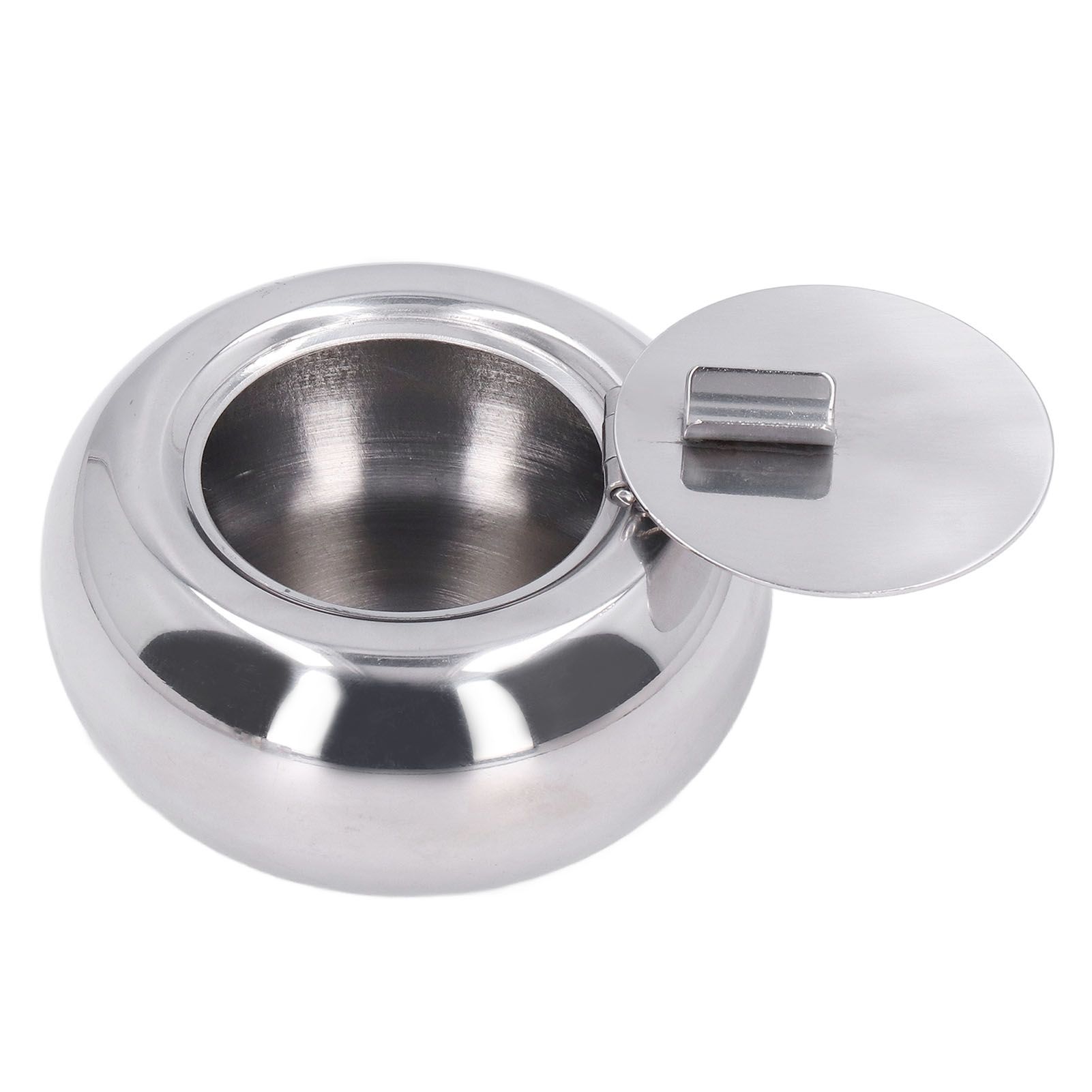 Stainless Steel Ashtray Rustproof Exquisite Round Cigarette Ashtray for Household Hotel Office - Image 7