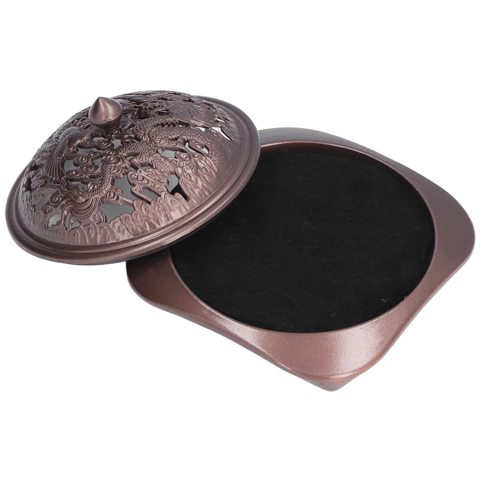 Incense Burner Antique Style Sturdy Durable Copper Alloy Glossy Exquisite Multifunction Powder Incense Burner - Image 4