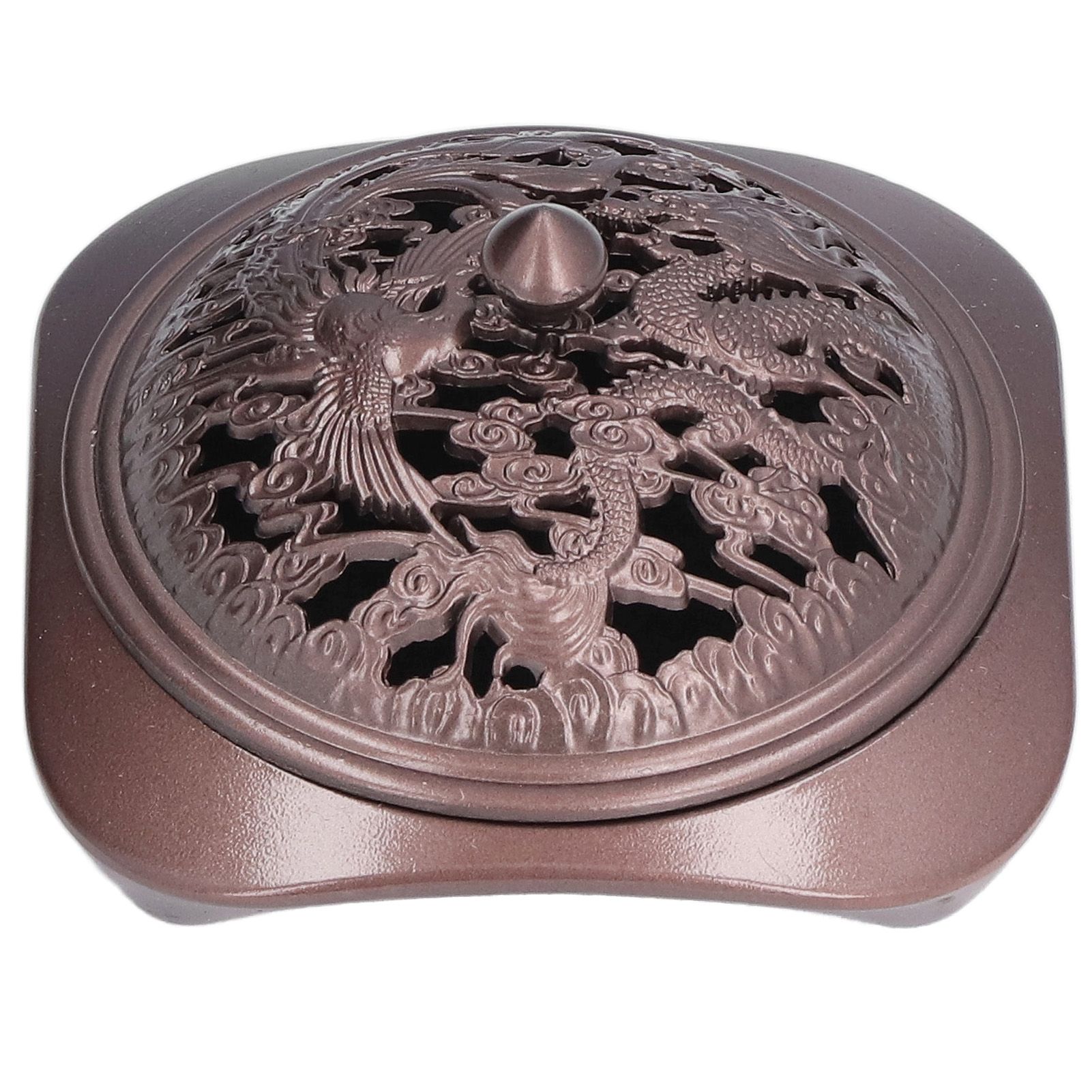 Incense Burner Antique Style Sturdy Durable Copper Alloy Glossy Exquisite Multifunction Powder Incense Burner - Image 6