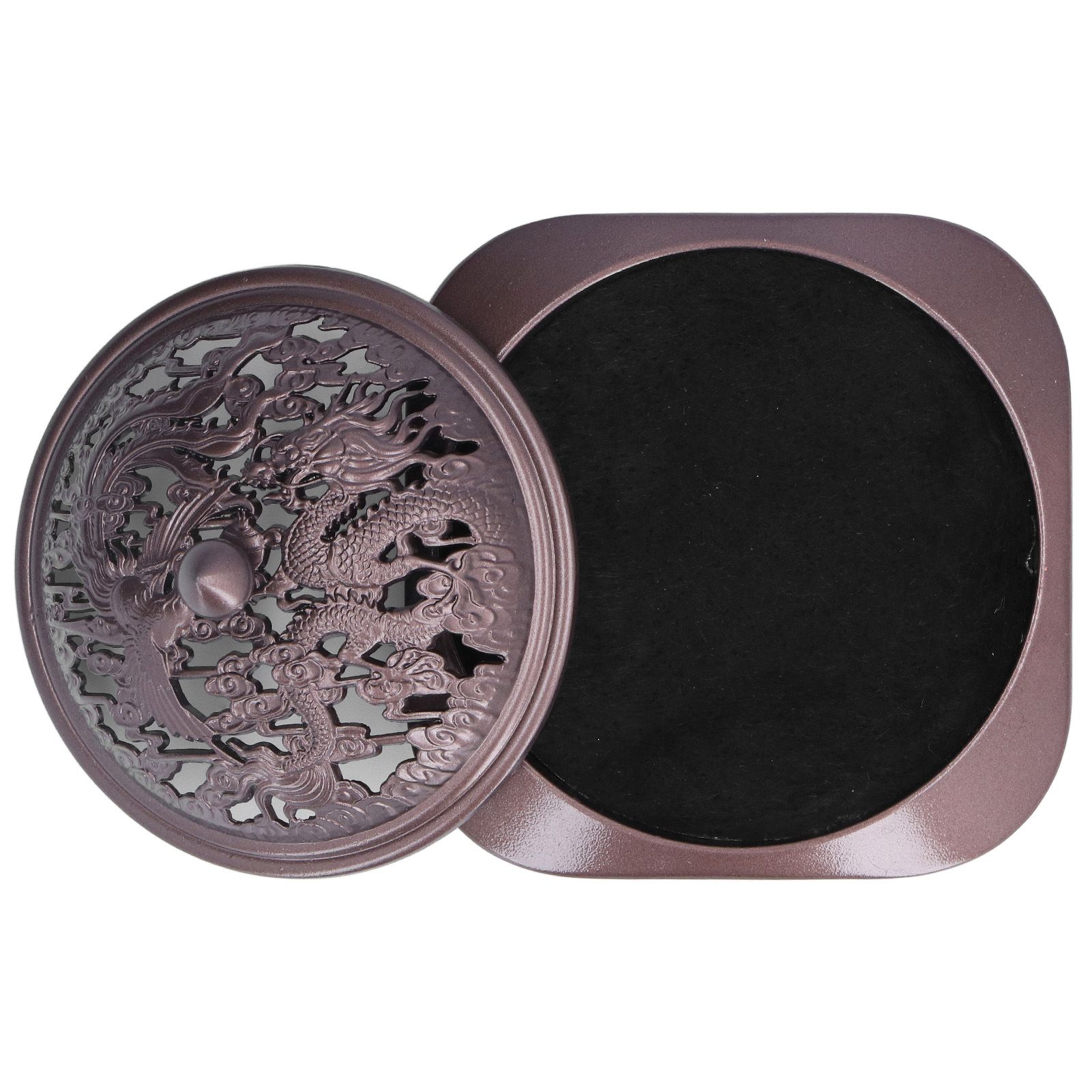 Incense Burner Antique Style Sturdy Durable Copper Alloy Glossy Exquisite Multifunction Powder Incense Burner - Image 7