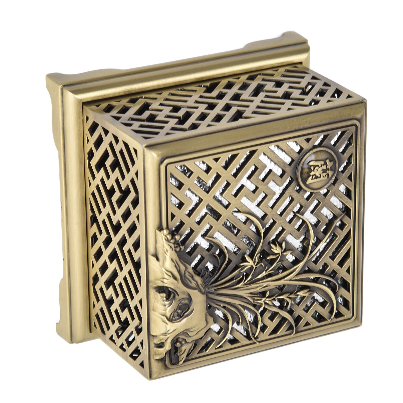 Incense Holder Multipurpose Zinc Alloy Incense Stand with Fireproof Cotton for Home Decoration - Image 5