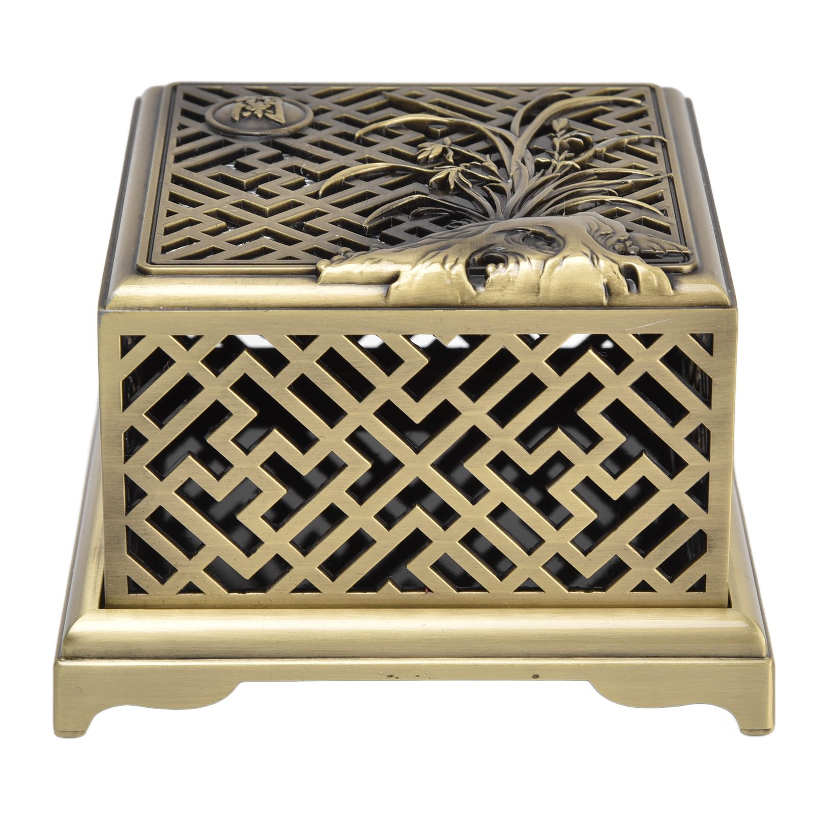 Incense Holder Multipurpose Zinc Alloy Incense Stand with Fireproof Cotton for Home Decoration - Image 6