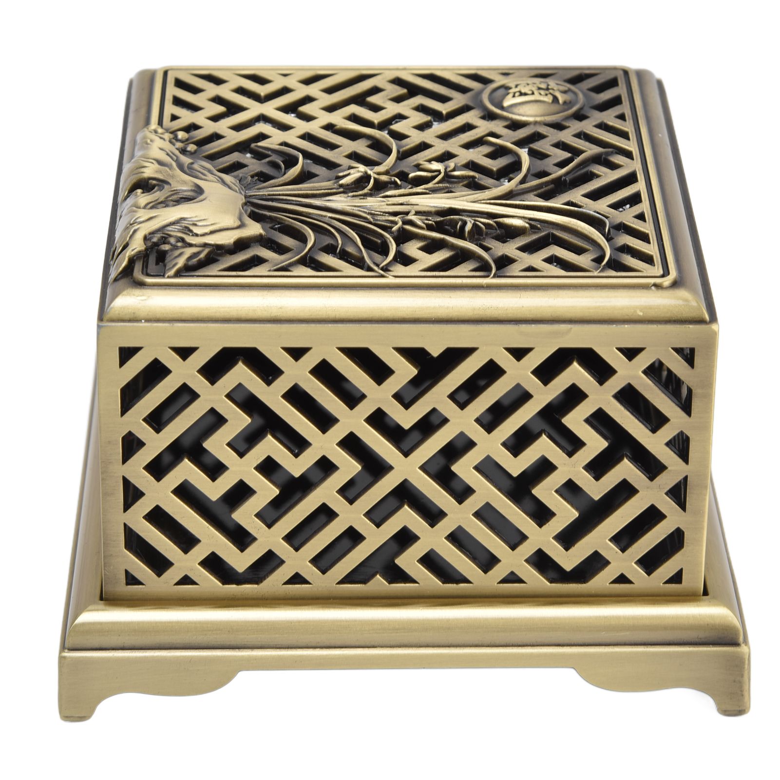 Incense Holder Multipurpose Zinc Alloy Incense Stand with Fireproof Cotton for Home Decoration - Image 8