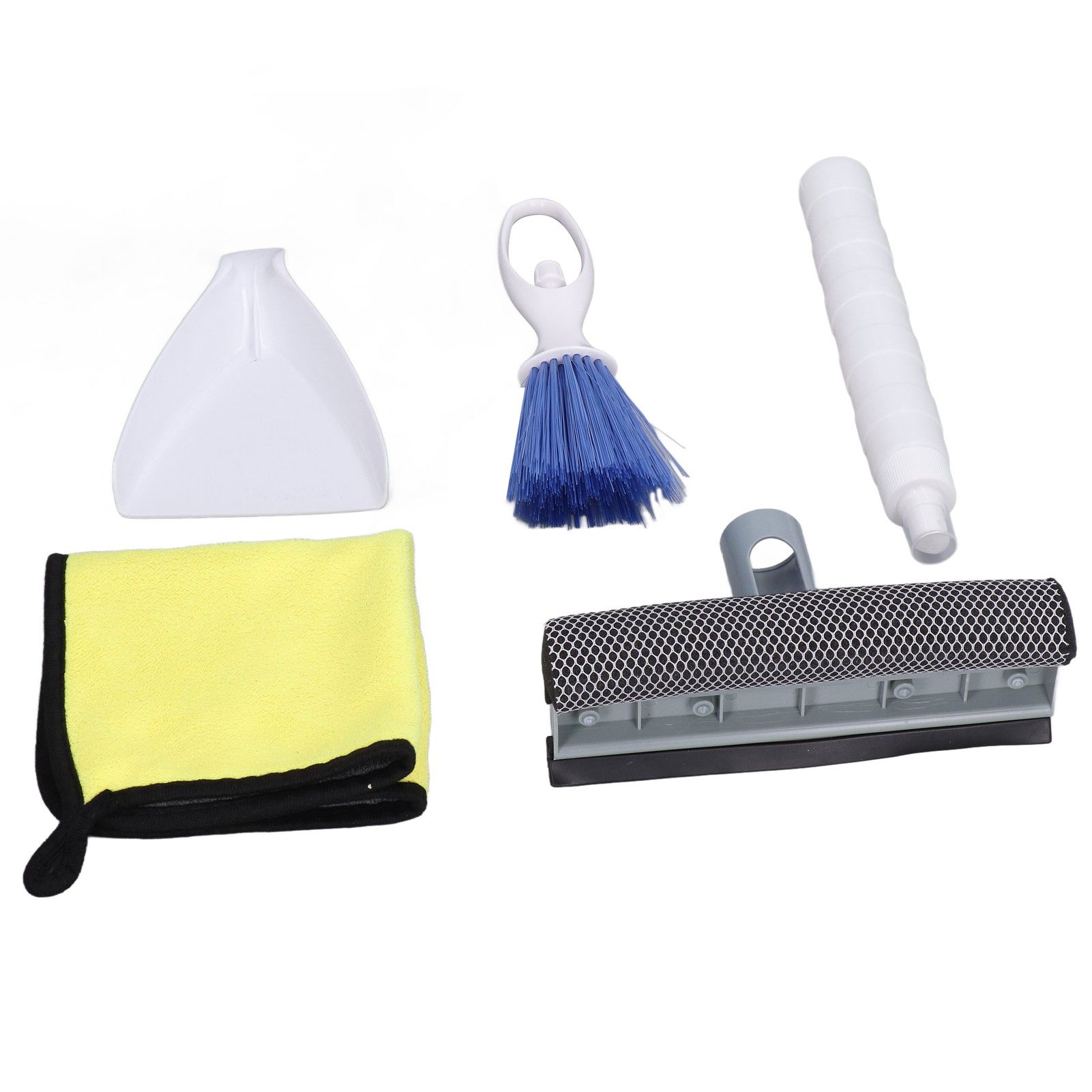 Car Cleaning Kit Multipurpose Portable Automobile Interior Wash Cloth Brush for Seats Windshield - Image 1