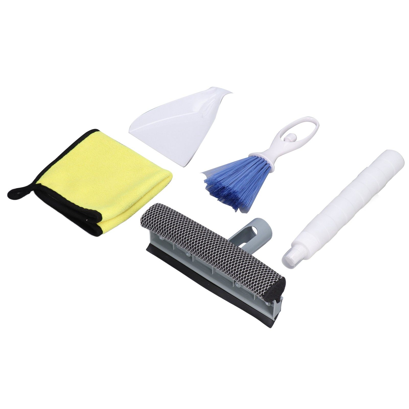 Car Cleaning Kit Multipurpose Portable Automobile Interior Wash Cloth Brush for Seats Windshield - Image 2