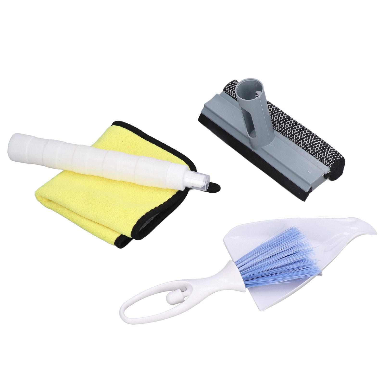 Car Cleaning Kit Multipurpose Portable Automobile Interior Wash Cloth Brush for Seats Windshield - Image 3