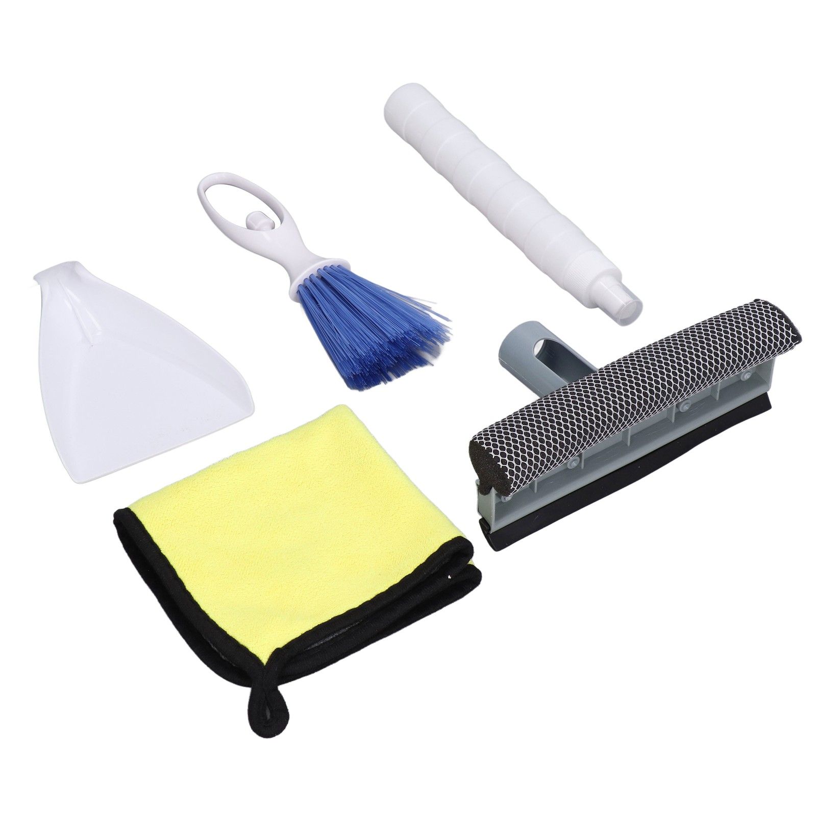 Car Cleaning Kit Multipurpose Portable Automobile Interior Wash Cloth Brush for Seats Windshield - Image 4