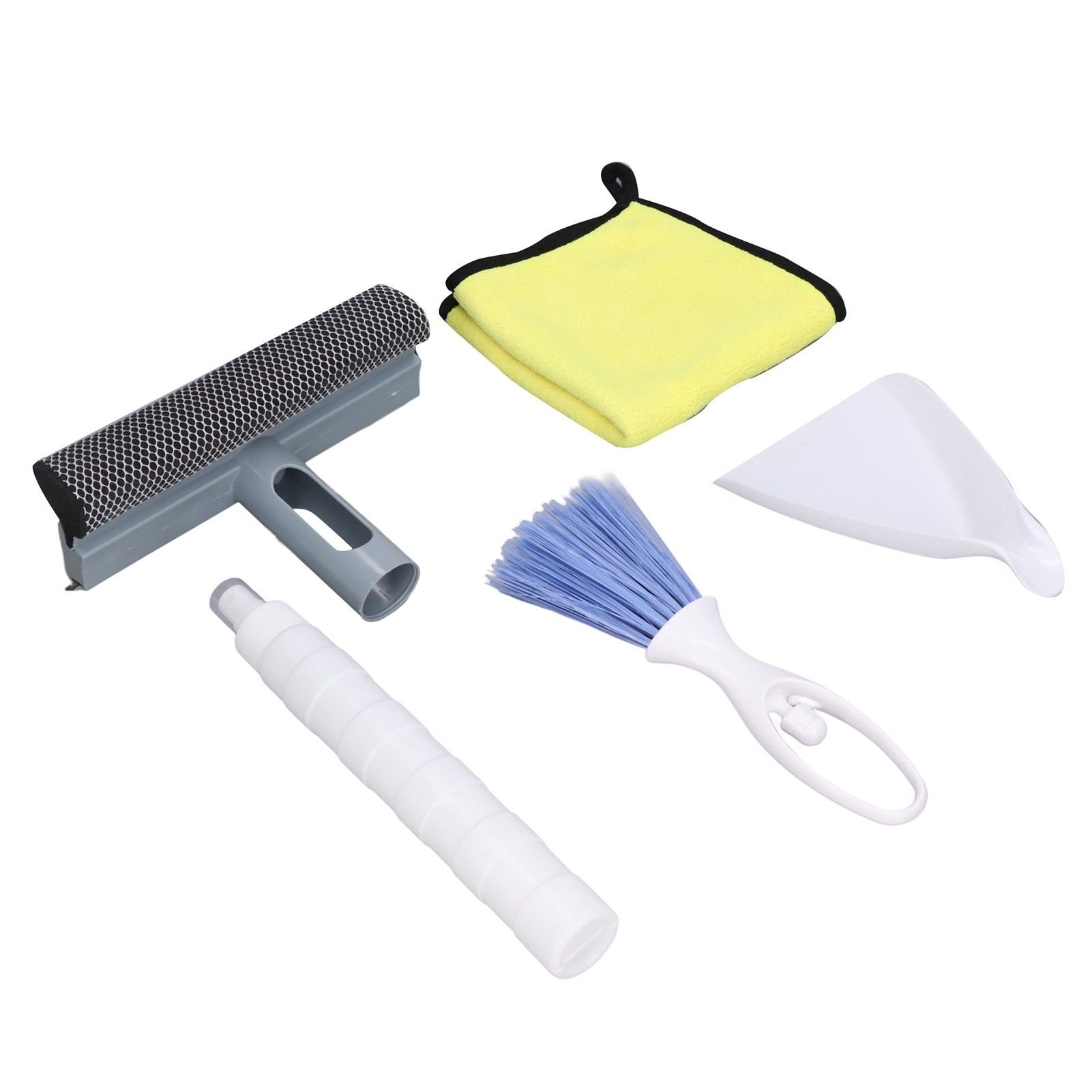 Car Cleaning Kit Multipurpose Portable Automobile Interior Wash Cloth Brush for Seats Windshield - Image 7