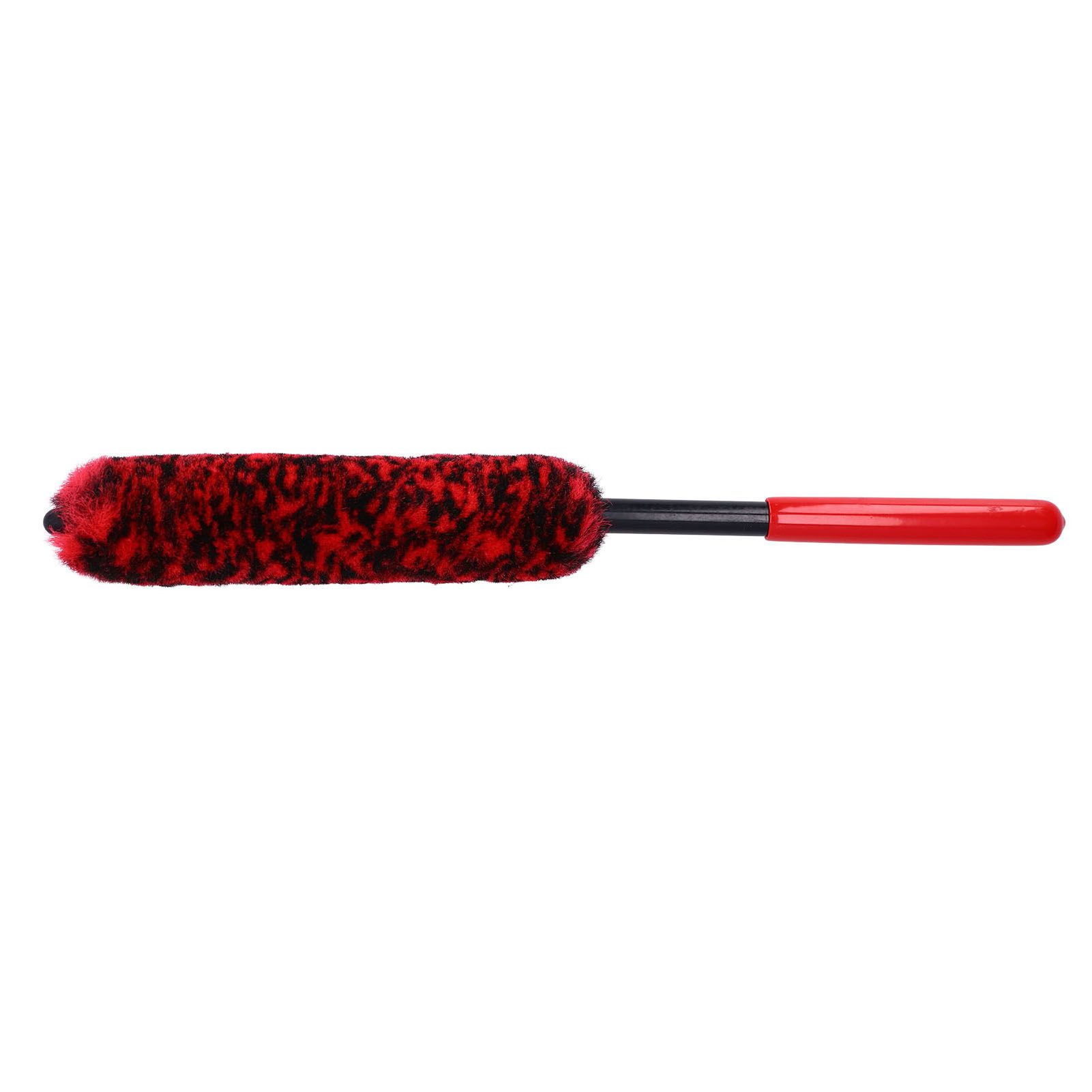 Universal Car Wheel Hub Cleaning Brush Flexible Long Handle Car Tire Detailing Brush Red - Image 2