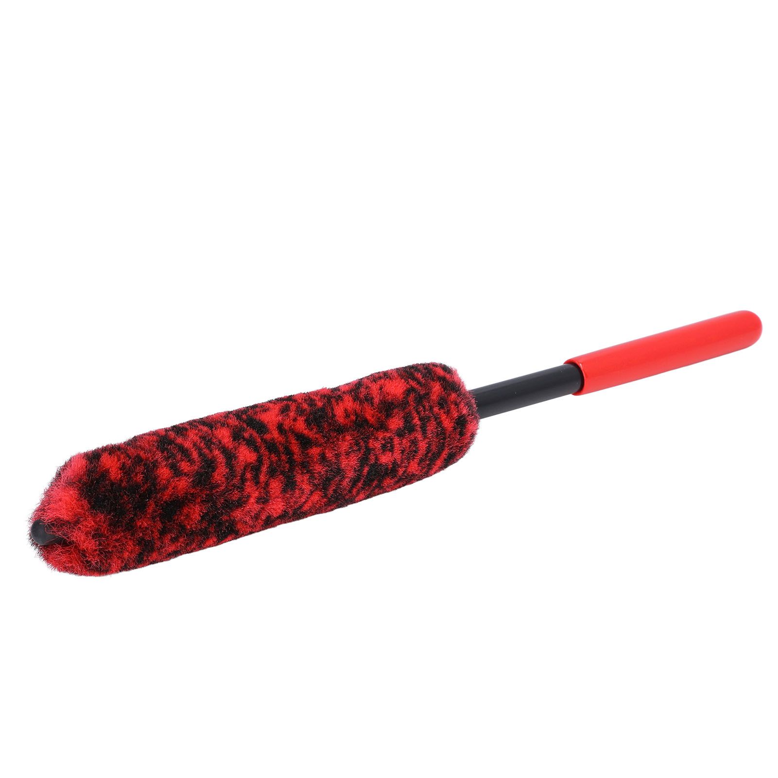 Universal Car Wheel Hub Cleaning Brush Flexible Long Handle Car Tire Detailing Brush Red - Image 3