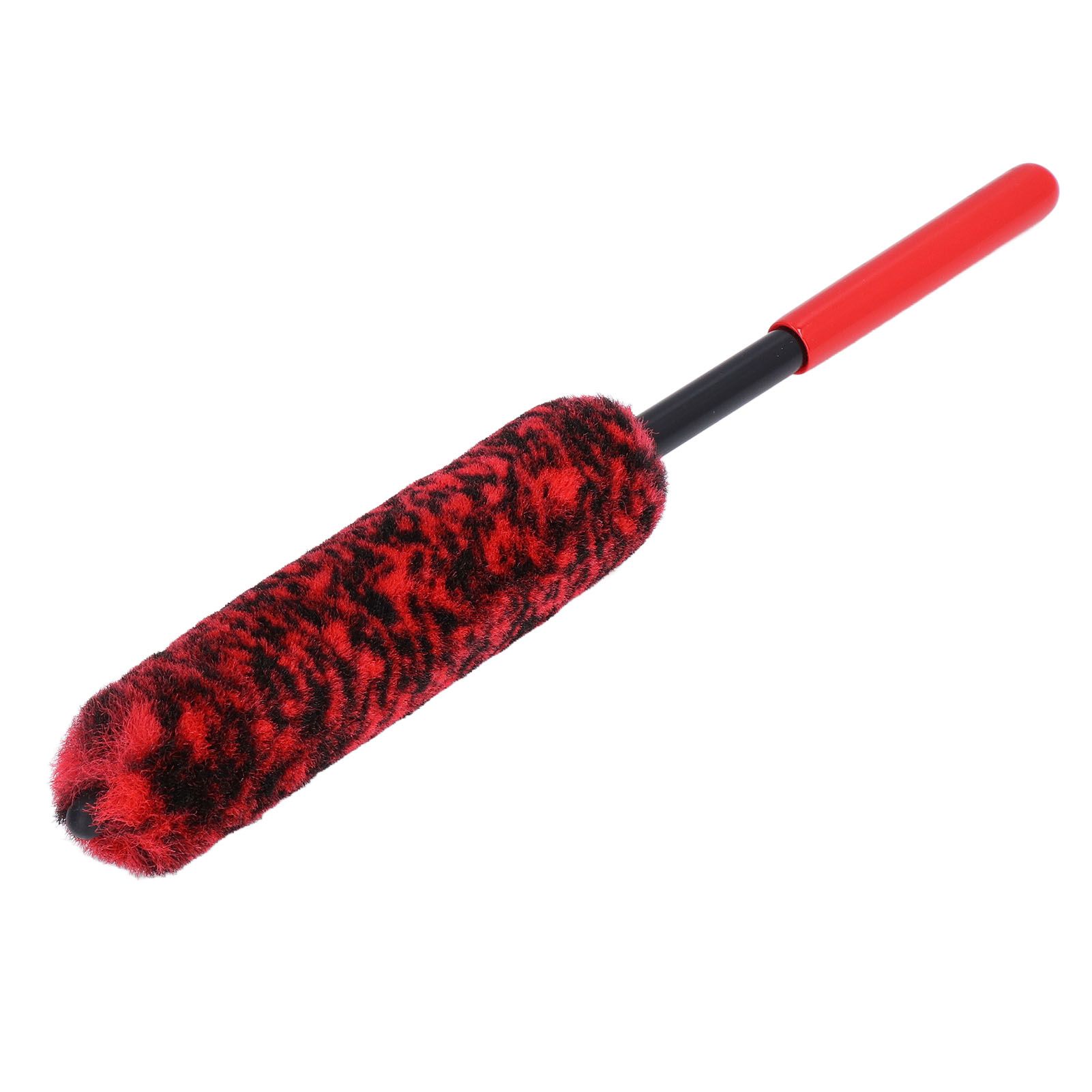 Universal Car Wheel Hub Cleaning Brush Flexible Long Handle Car Tire Detailing Brush Red - Image 4