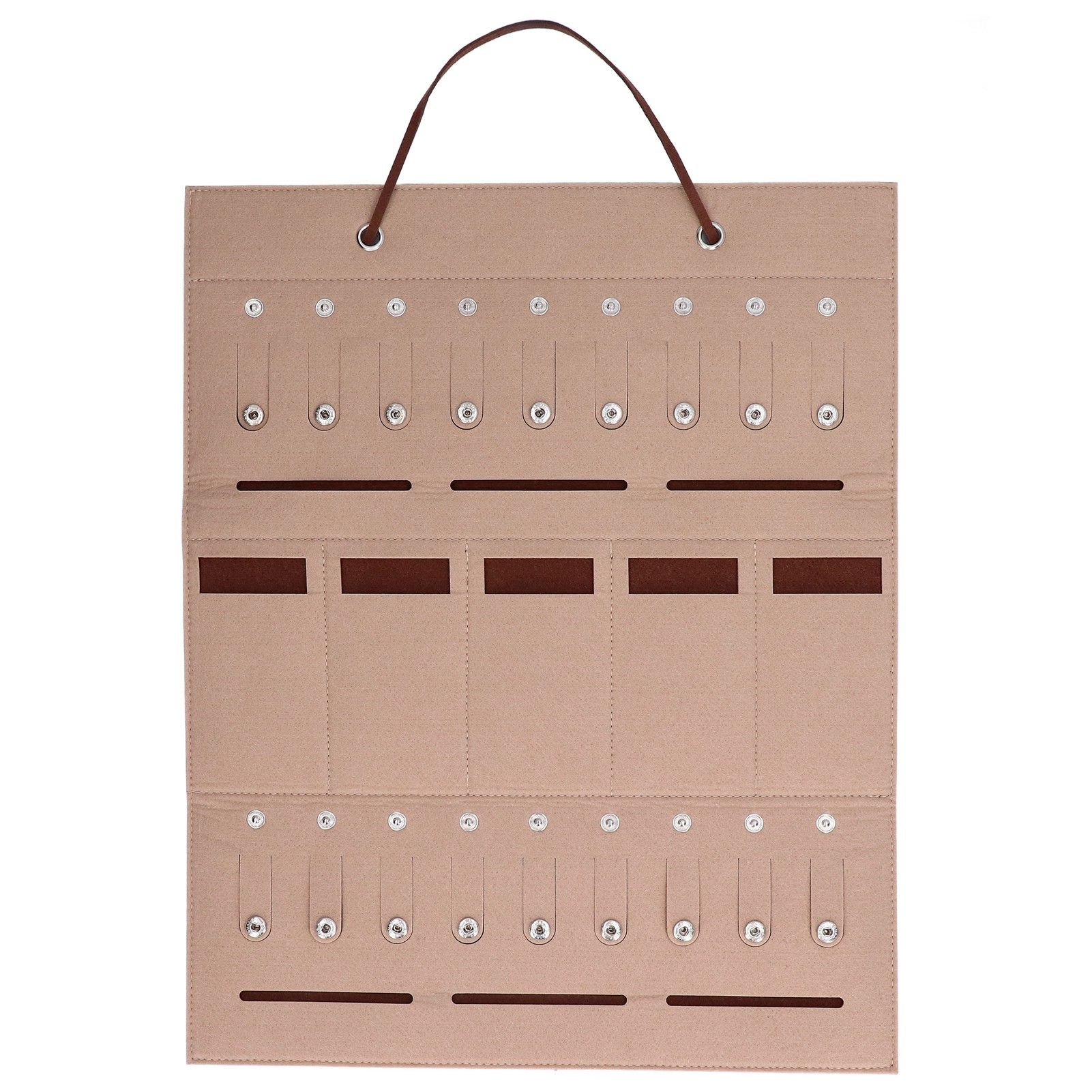 Sunglass Storage Large Capacity Durable Wearable Simple Style Foldable Practical Light Weight Hanging Organizer - Image 1