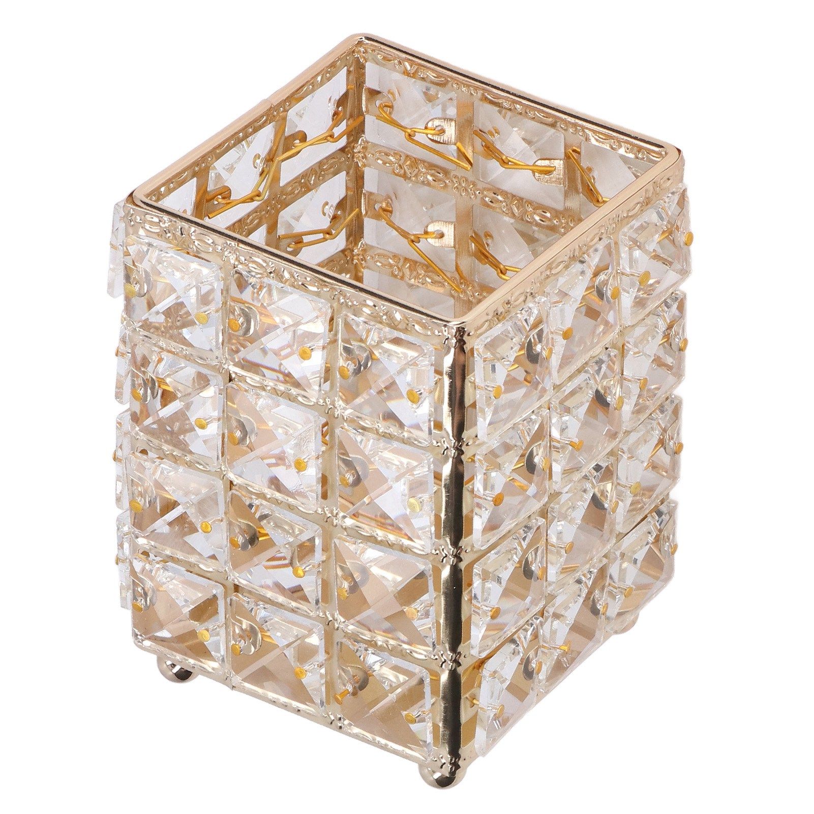 Makeup Brush Holder European Style Make Up Storage Cup for Bathroom Home Bedroom OfficeGold - Image 6