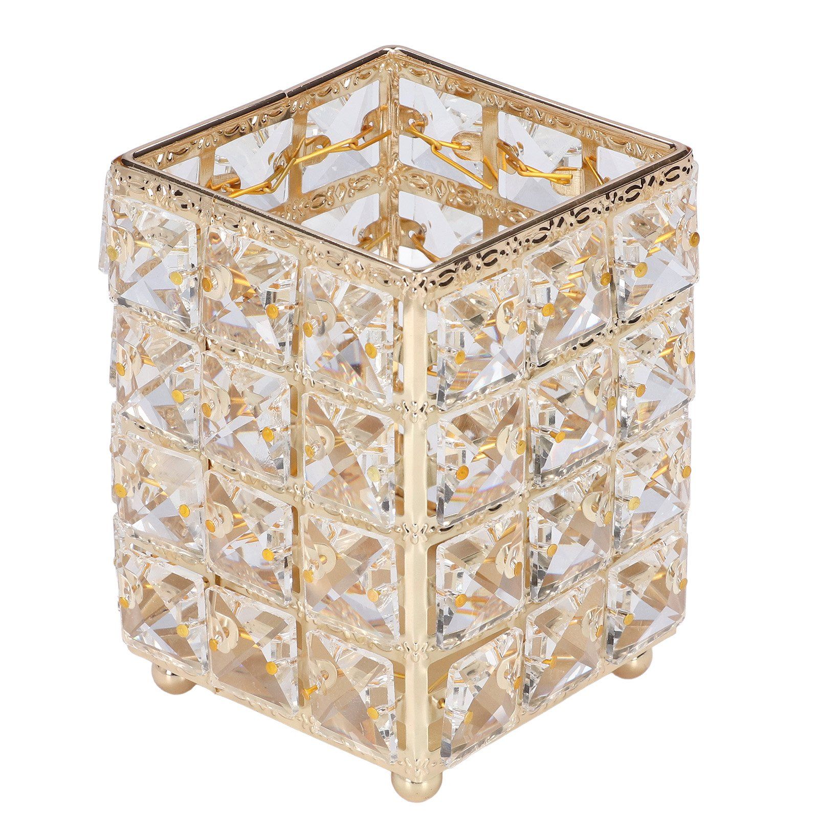 Makeup Brush Holder European Style Make Up Storage Cup for Bathroom Home Bedroom OfficeGold - Image 7