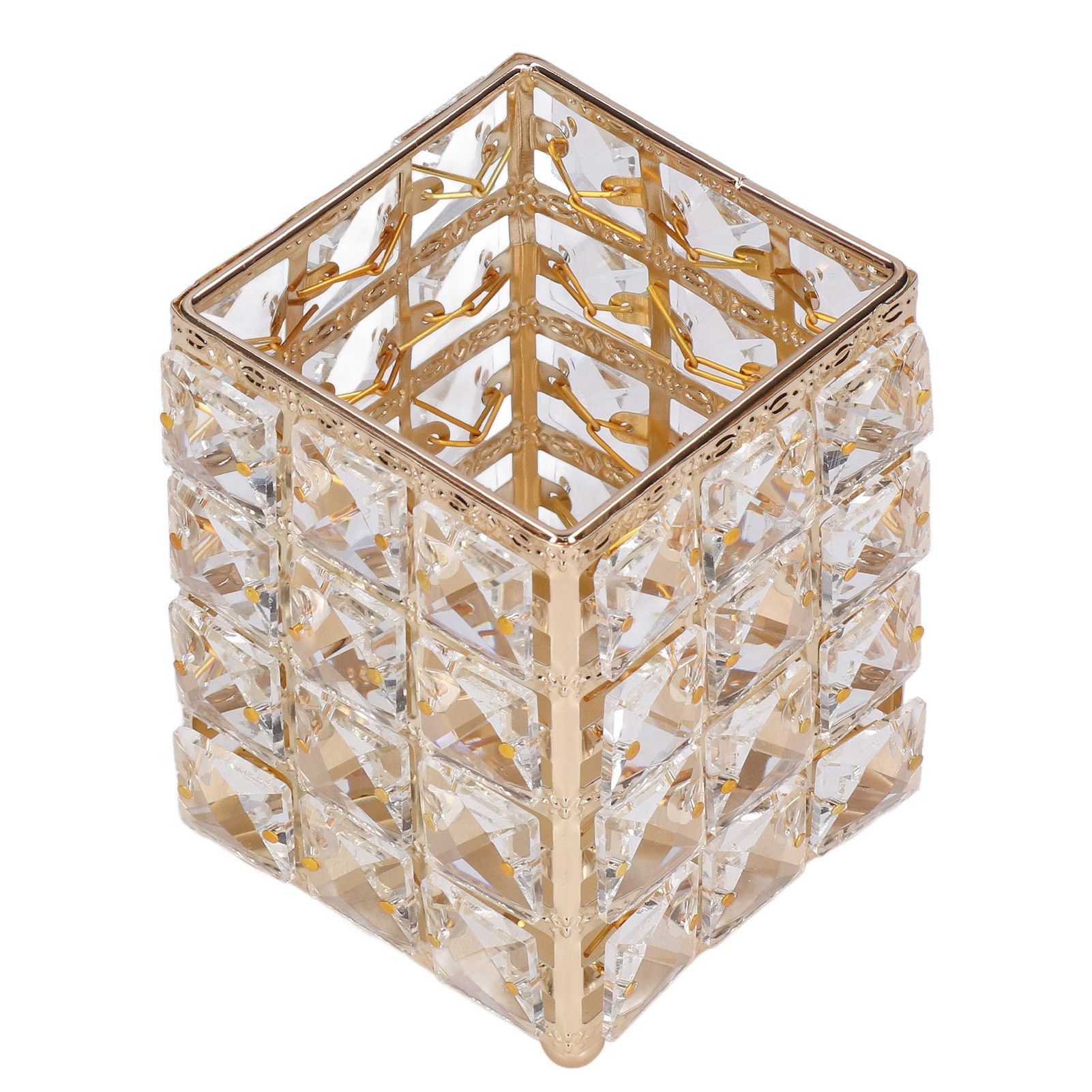 Makeup Brush Holder European Style Make Up Storage Cup for Bathroom Home Bedroom OfficeGold - Image 8