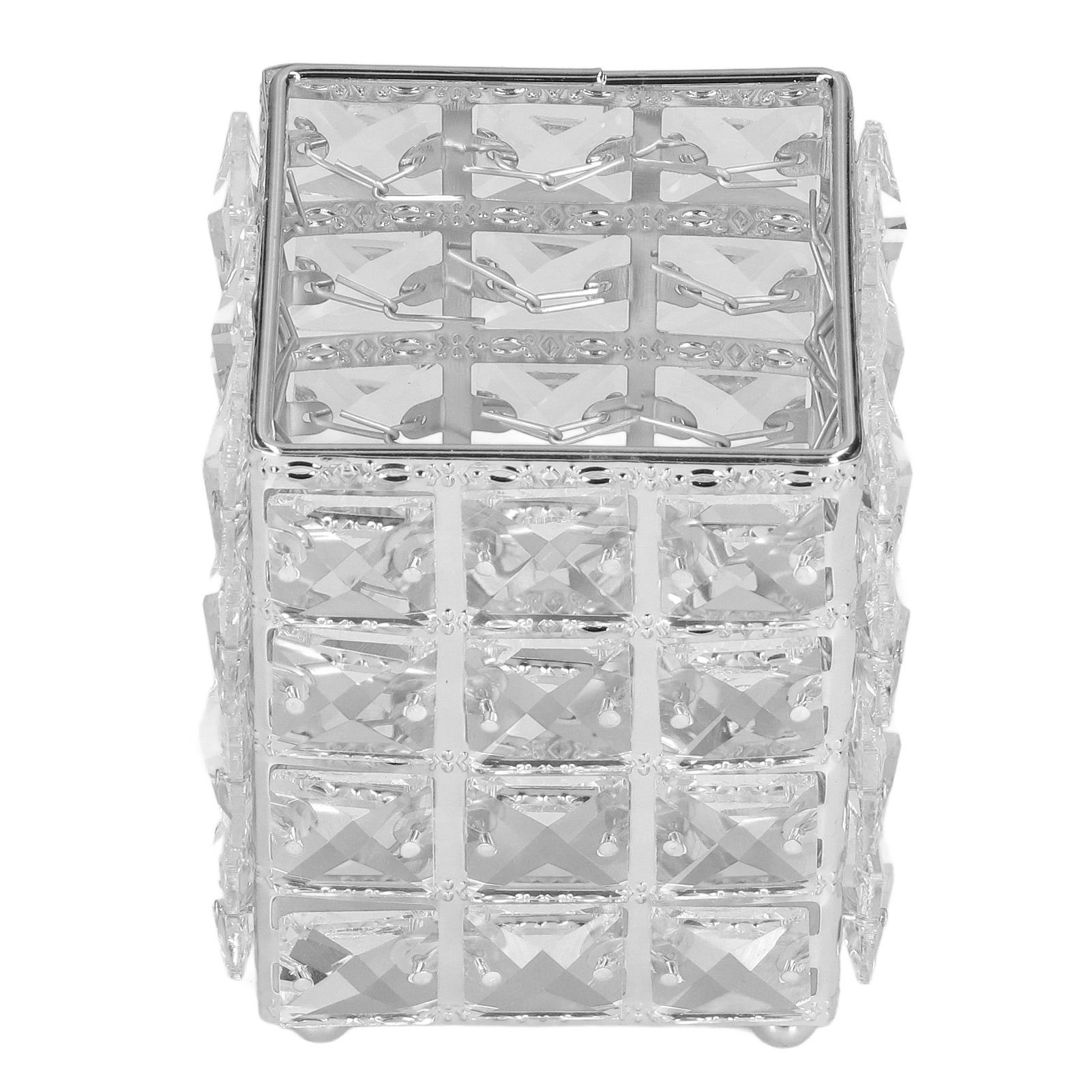 Makeup Brush Holder European Style Make Up Storage Cup for Bathroom Home Bedroom OfficeSilver - Image 3