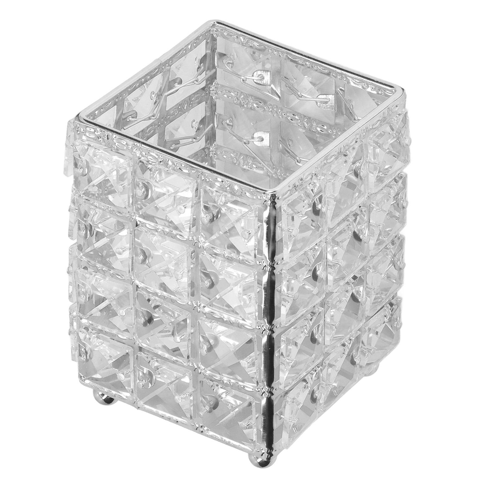 Makeup Brush Holder European Style Make Up Storage Cup for Bathroom Home Bedroom OfficeSilver - Image 6