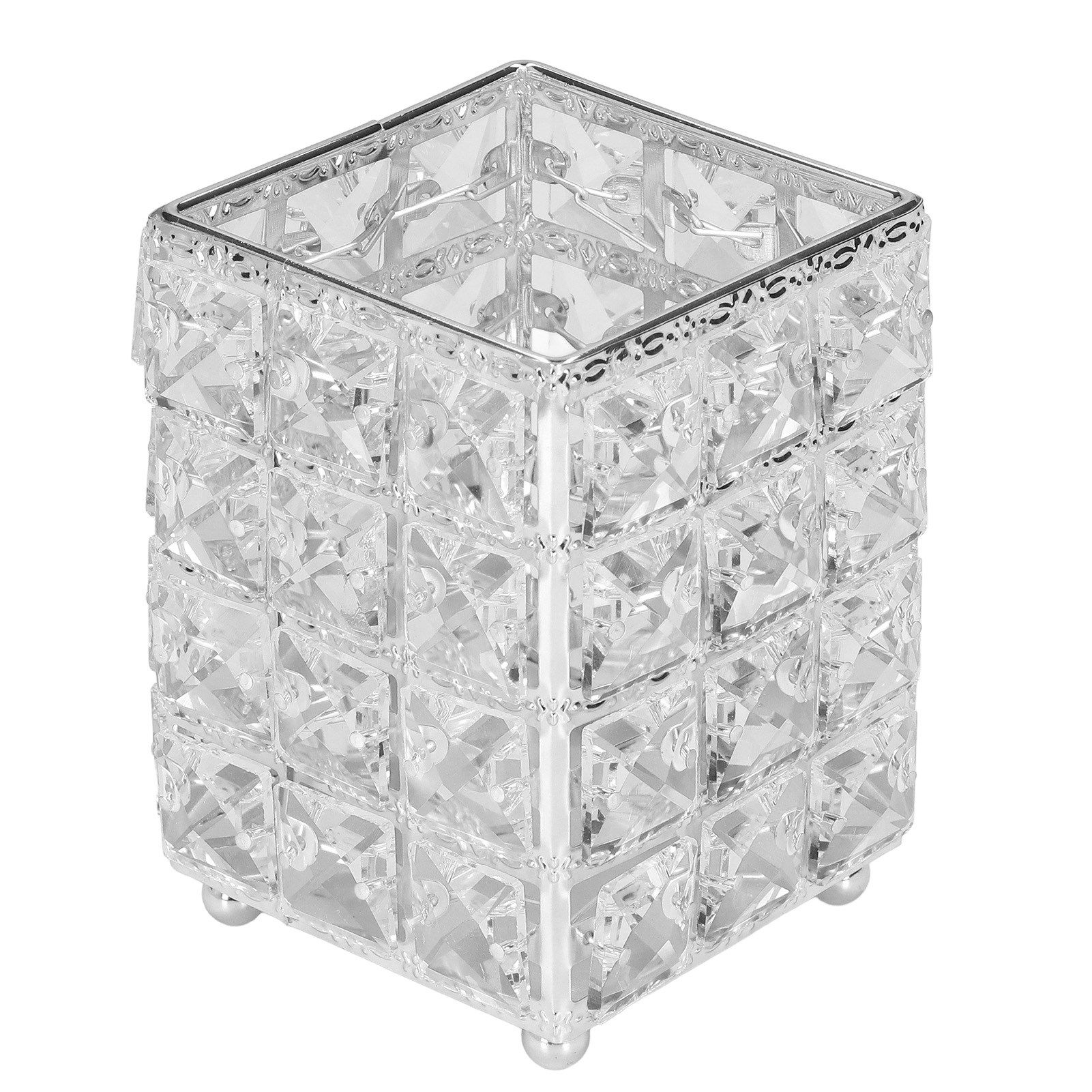 Makeup Brush Holder European Style Make Up Storage Cup for Bathroom Home Bedroom OfficeSilver - Image 7