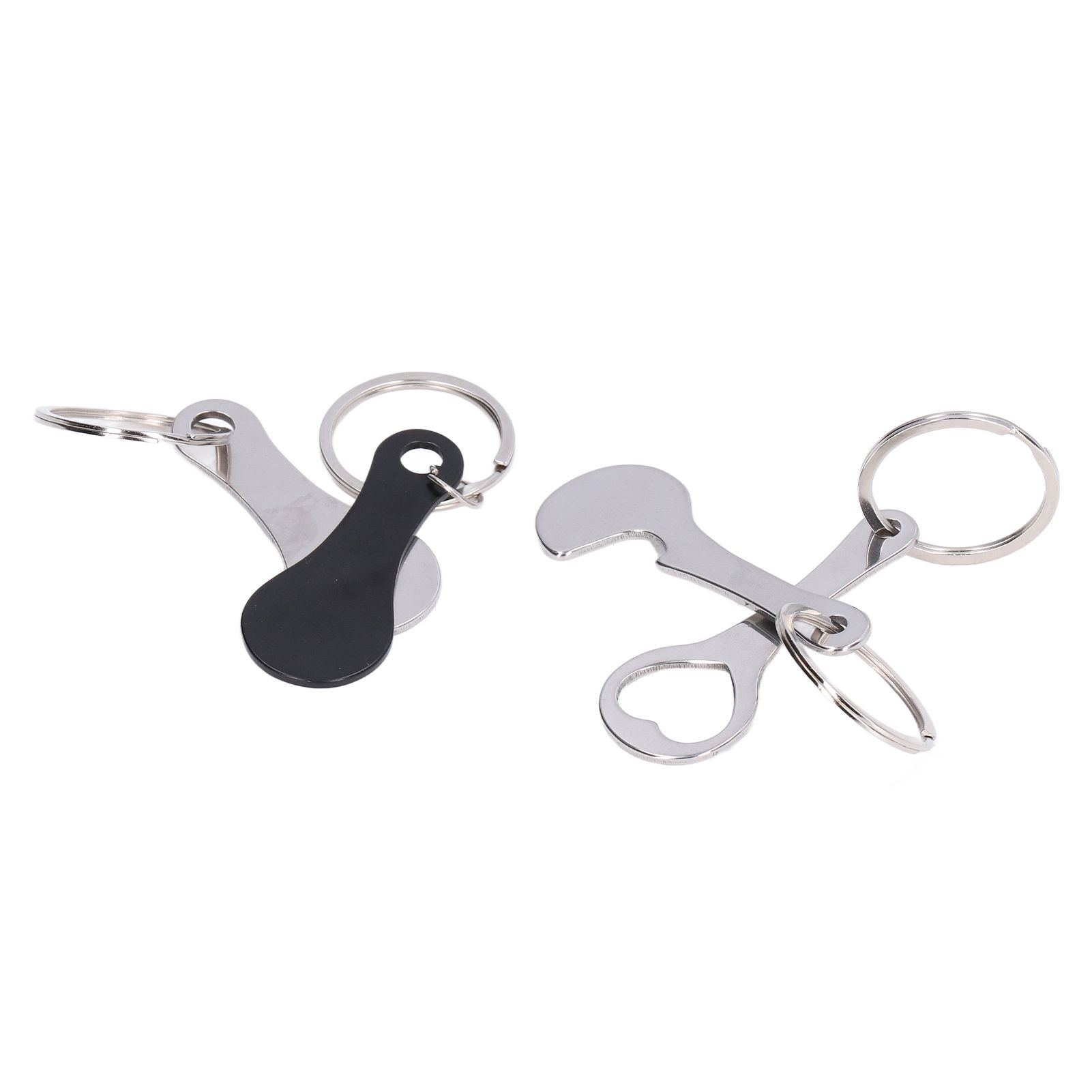 Aluminum Alloy Shopping Trolley Keychain Portable Alternative Shopping Trolley Keyring - Image 4