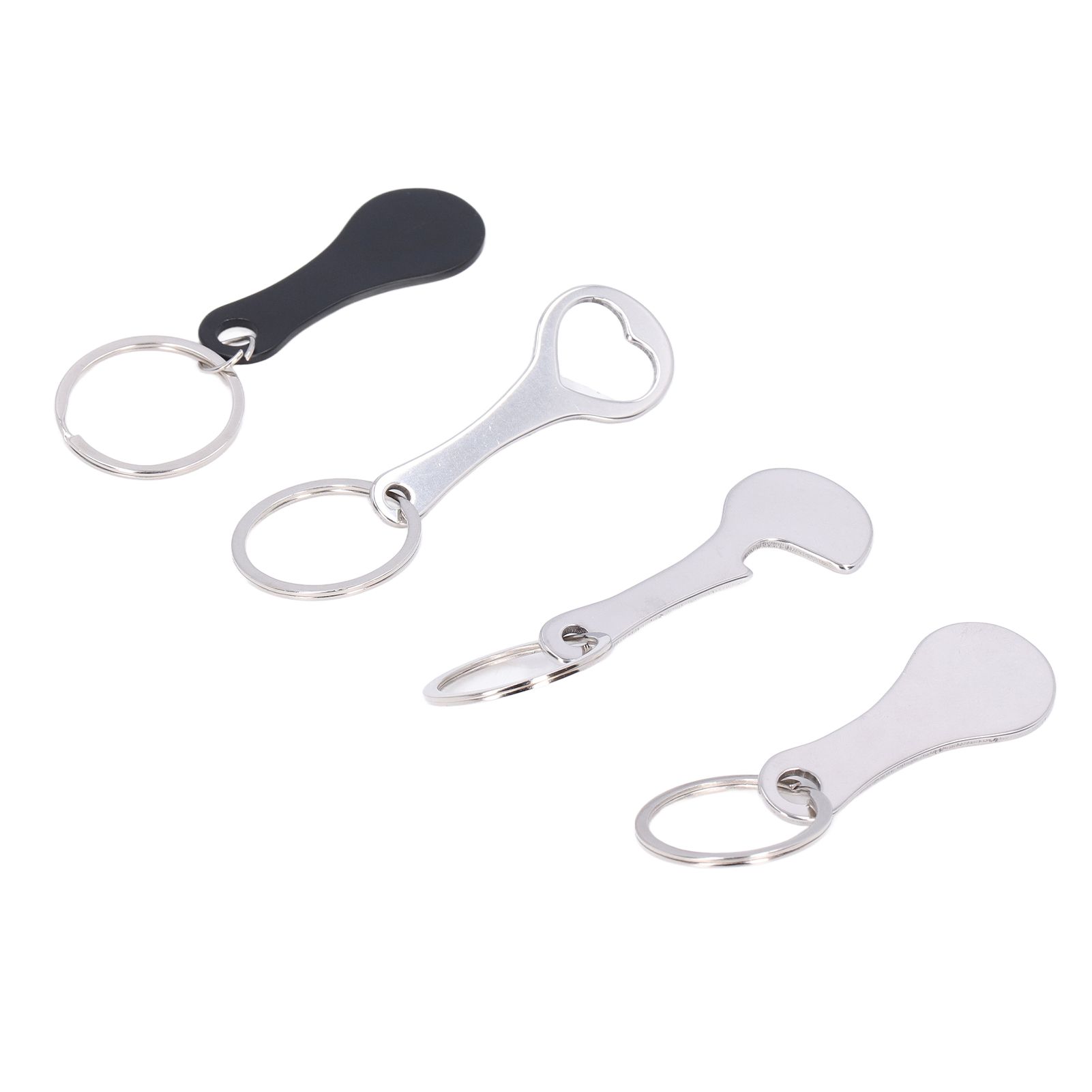 Aluminum Alloy Shopping Trolley Keychain Portable Alternative Shopping Trolley Keyring - Image 5