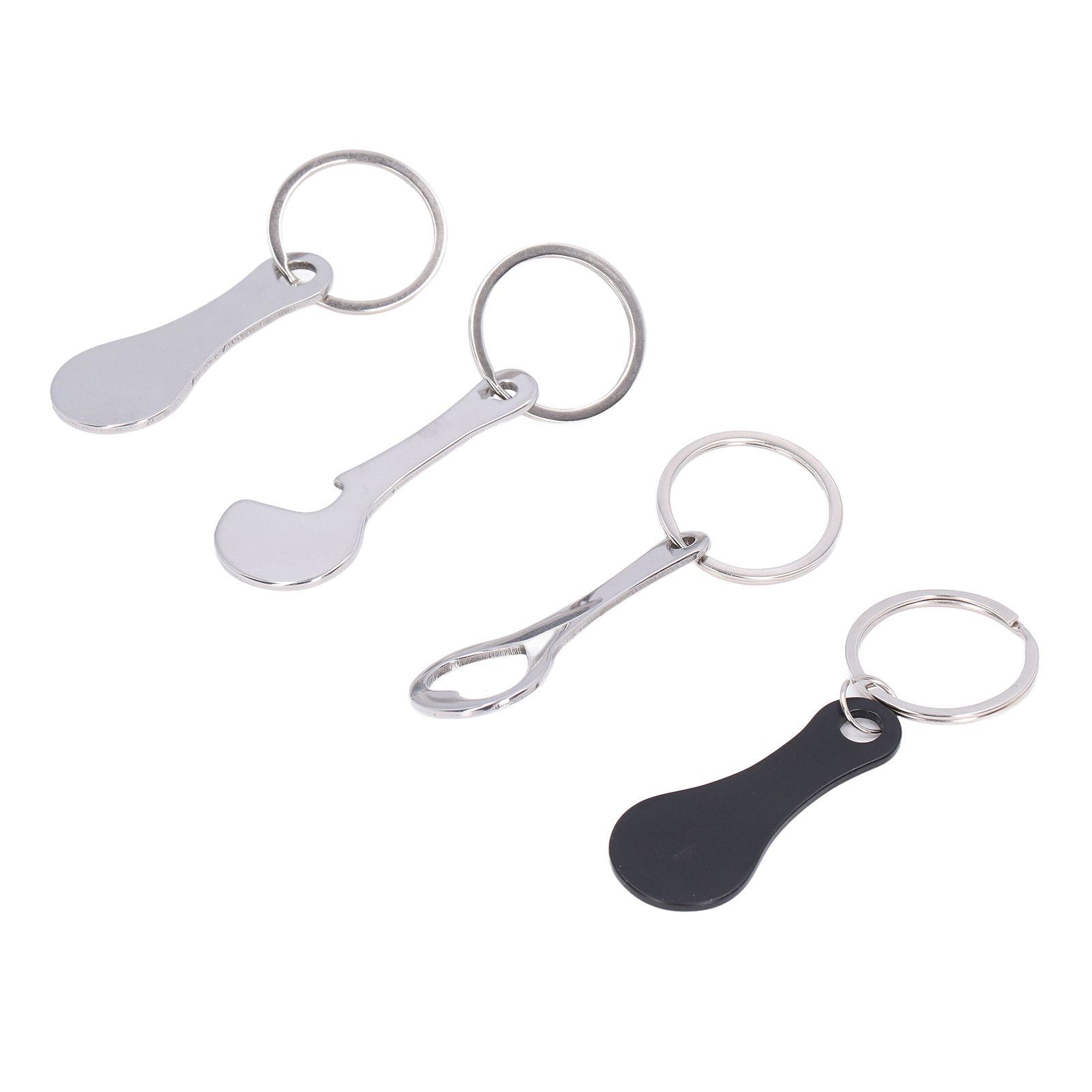 Aluminum Alloy Shopping Trolley Keychain Portable Alternative Shopping Trolley Keyring - Image 6