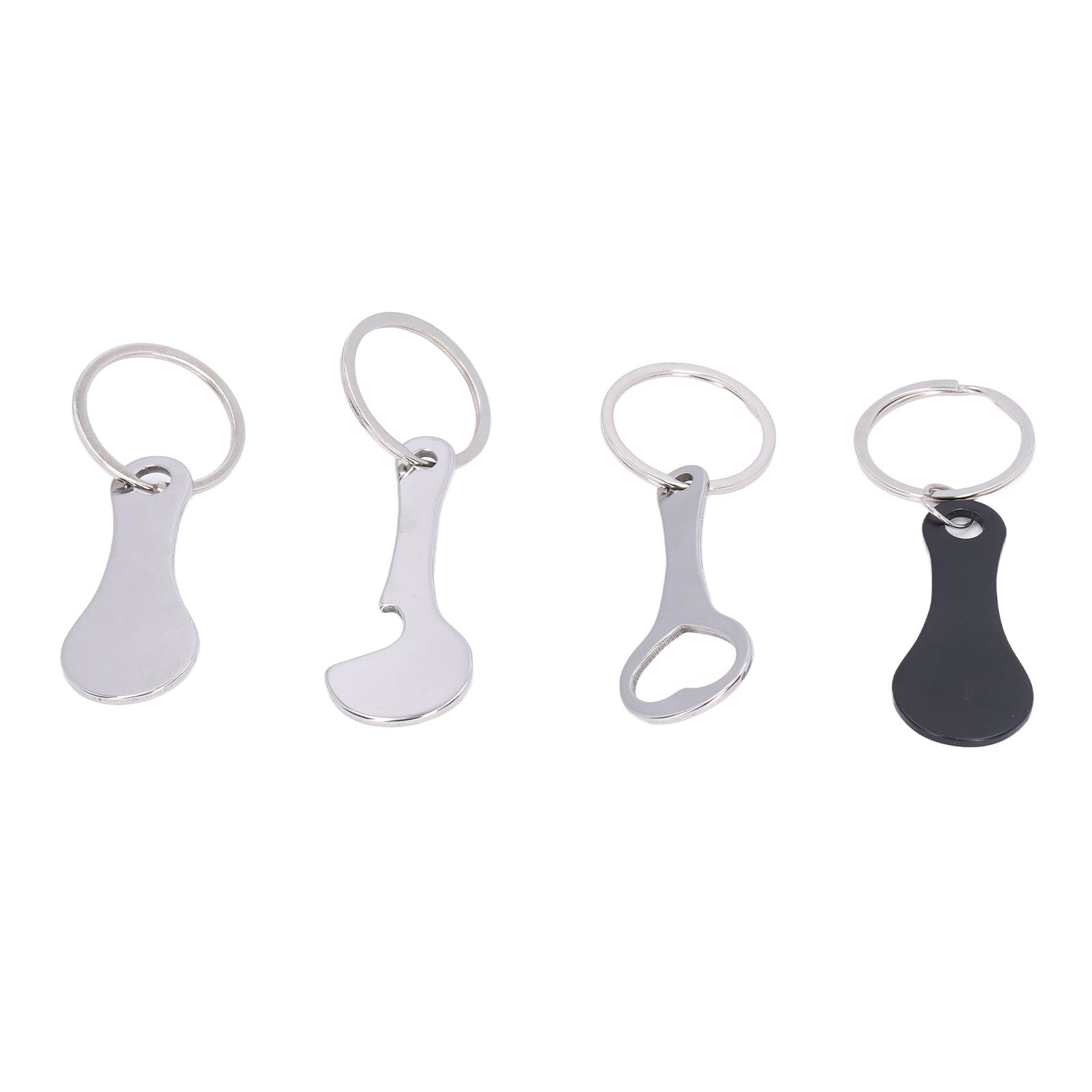 Aluminum Alloy Shopping Trolley Keychain Portable Alternative Shopping Trolley Keyring - Image 7