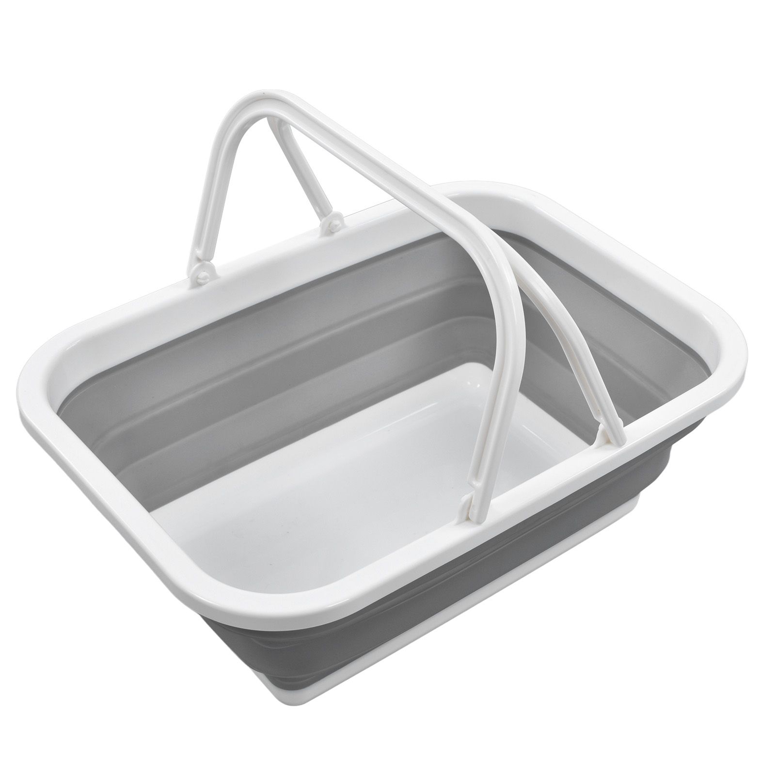 Foldable Picnic Basket Large Capacity Multifunctional Sturdy Handle Toy Storage Basket for Home Hiking Camping - Image 2