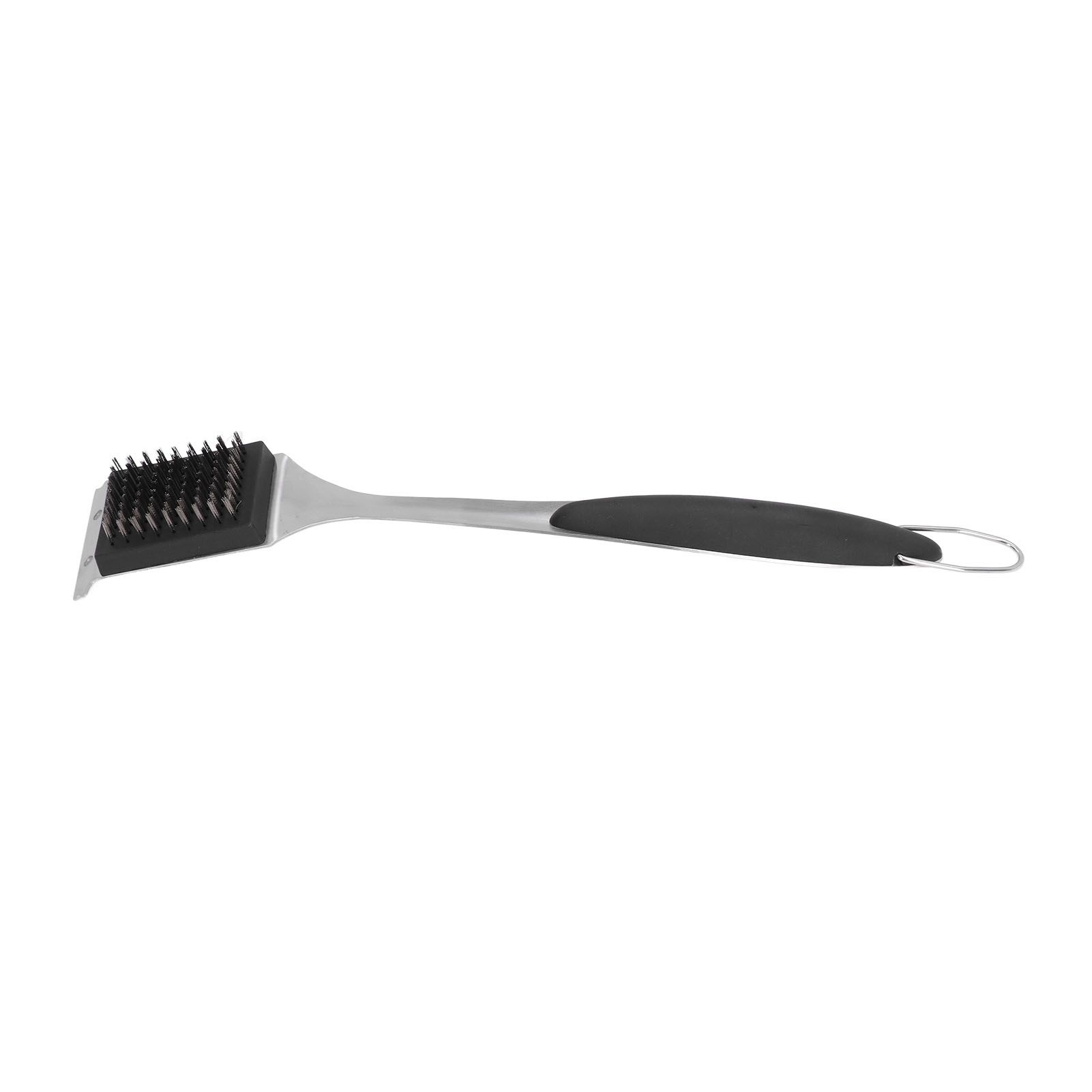 Barbecue Grill Brush Scraper Long Handle Stainless Steel Silver No Scratch Cleaning Portable for BBQ Grilling - Image 6