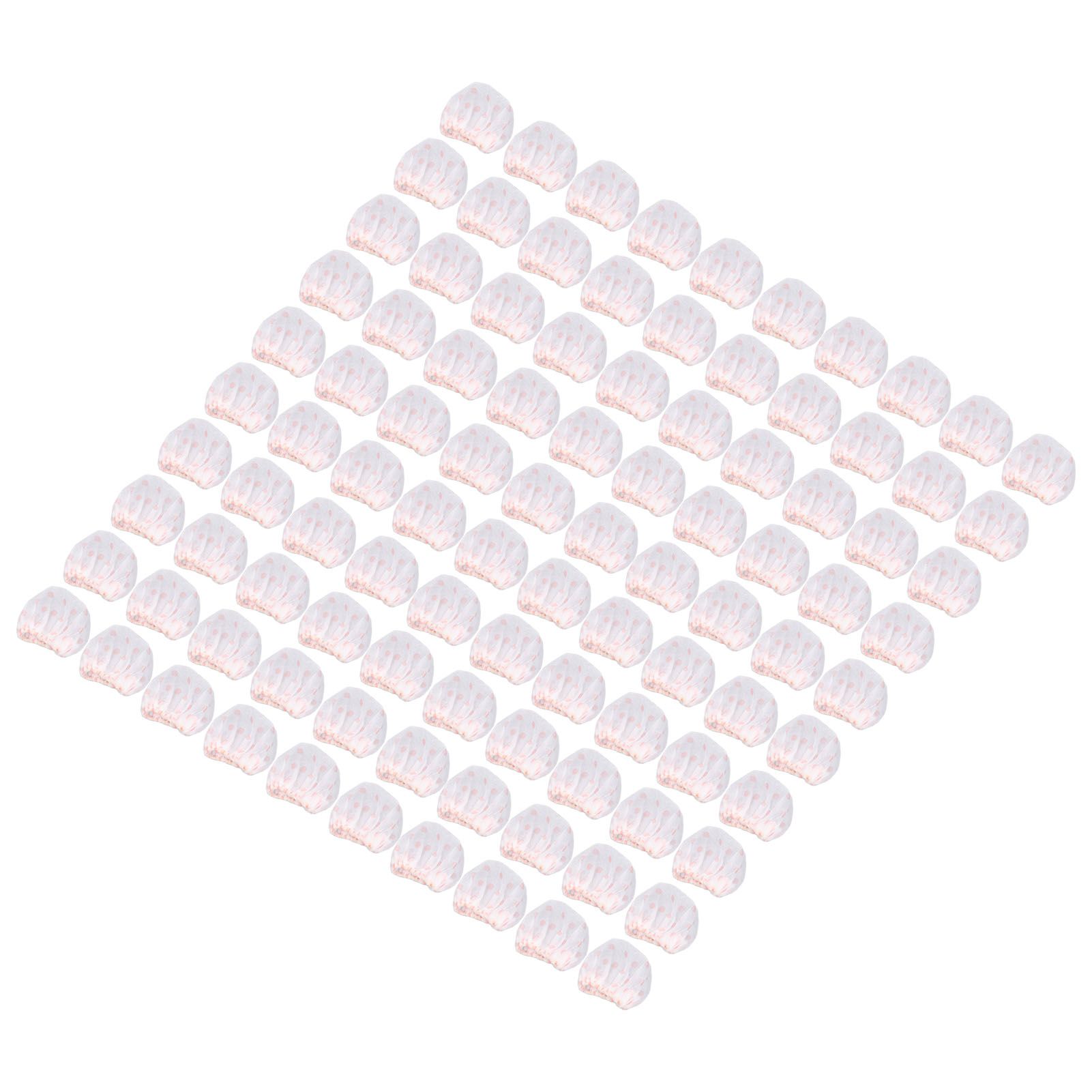 100Pcs Microphone Cover Dust Sweat Resistant Disposable Excellent Elasticity Reduce Noise Microphone CapsWhite Red Dot - Image 7