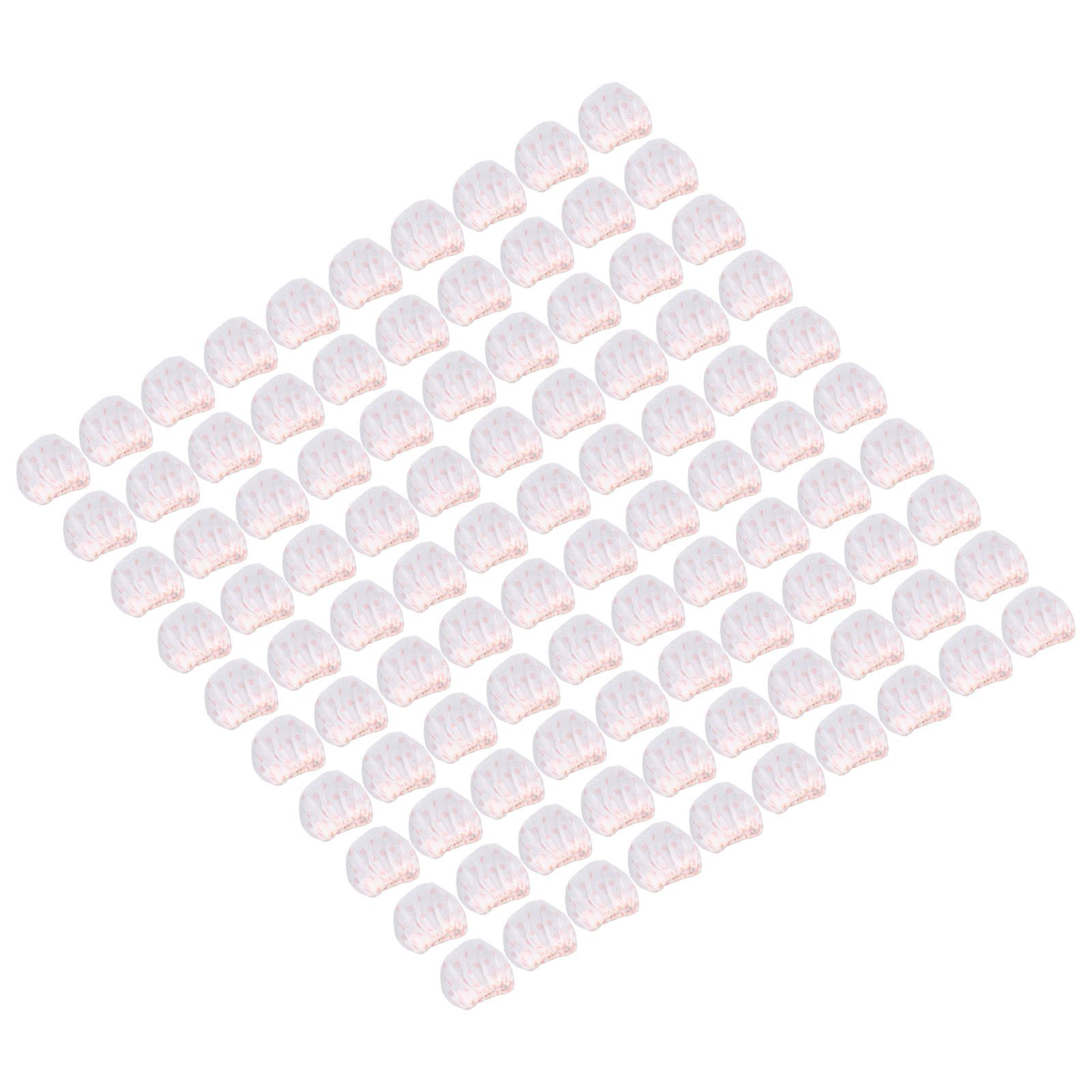100Pcs Microphone Cover Dust Sweat Resistant Disposable Excellent Elasticity Reduce Noise Microphone CapsWhite Red Dot - Image 8