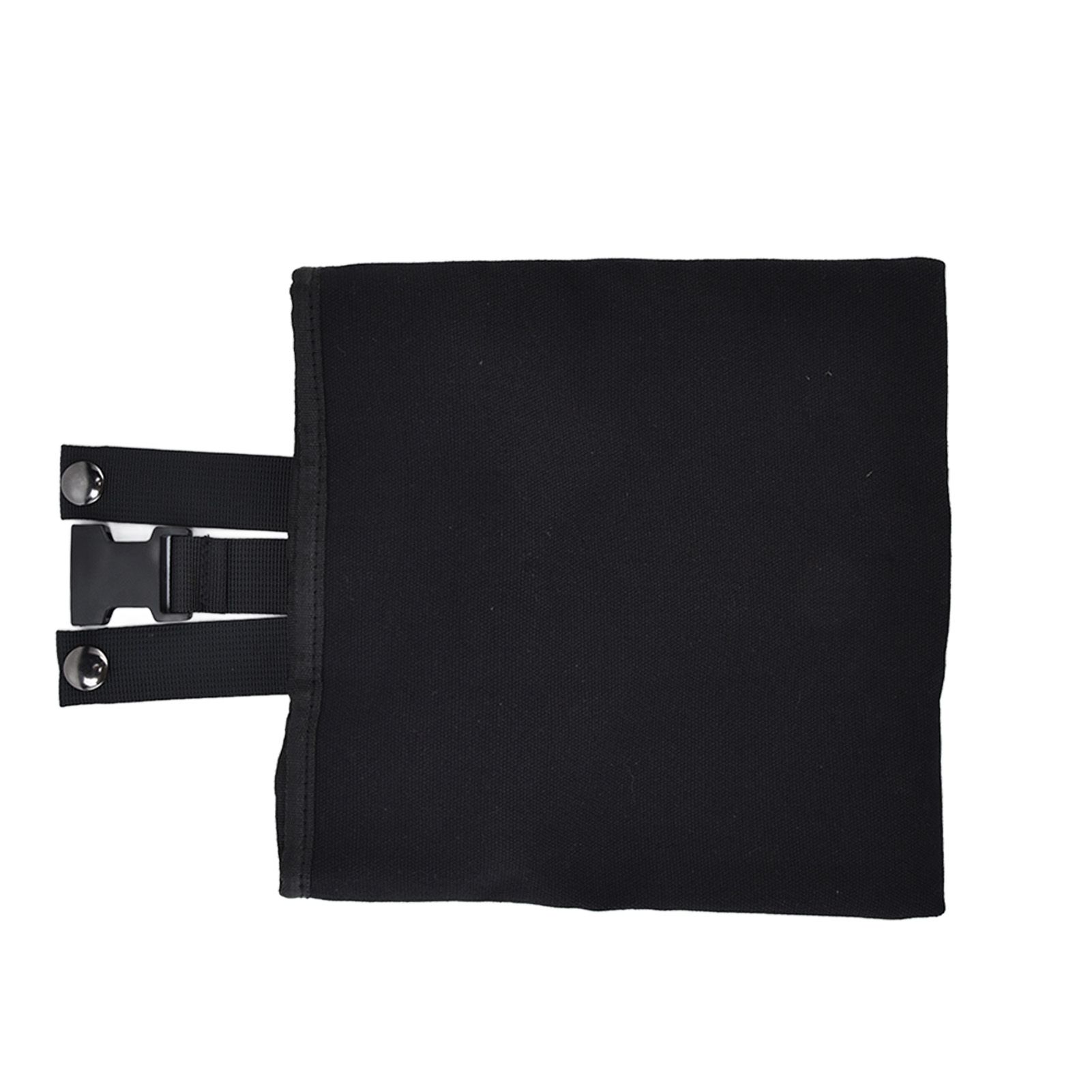 Foraging Bag Canvas Foldable Portable Thick Unique Simple Appearance Belt Fruit Picking Pouch for Outdoor CampingBlack - Image 3