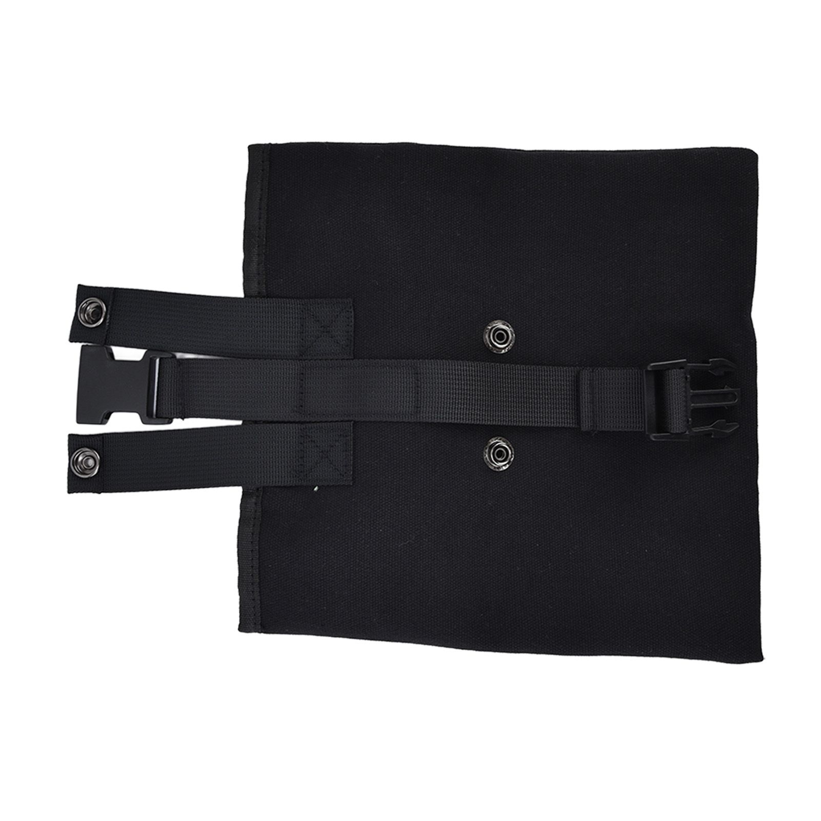 Foraging Bag Canvas Foldable Portable Thick Unique Simple Appearance Belt Fruit Picking Pouch for Outdoor CampingBlack - Image 7