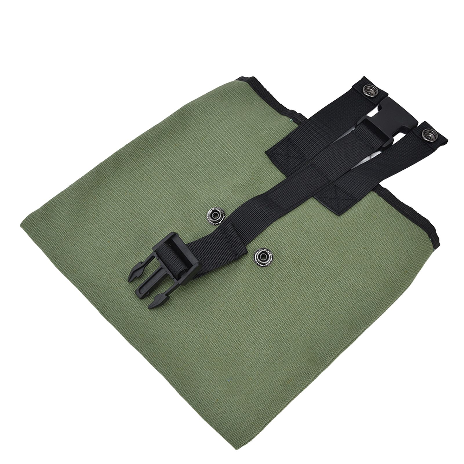 Foraging Bag Canvas Foldable Portable Thick Unique Simple Appearance Belt Fruit Picking Pouch for Outdoor CampingMilitary Green - Image 8