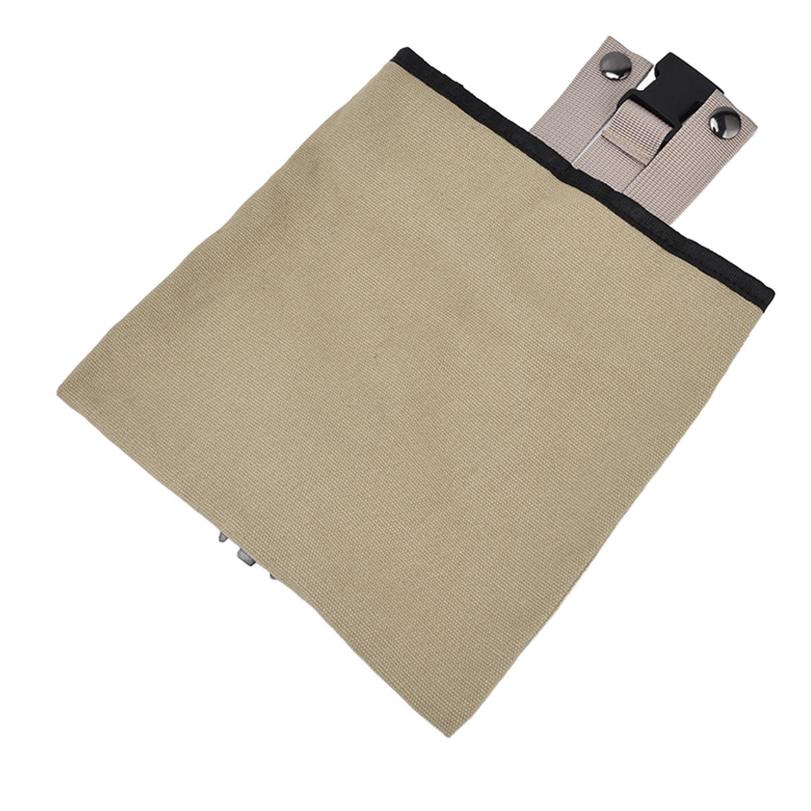Foraging Bag Canvas Foldable Portable Thick Unique Simple Appearance Belt Fruit Picking Pouch for Outdoor CampingKhaki - Image 3