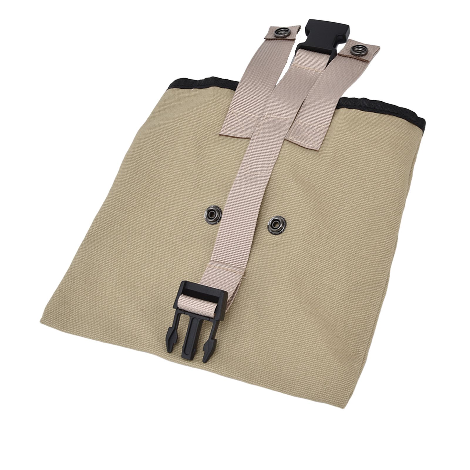 Foraging Bag Canvas Foldable Portable Thick Unique Simple Appearance Belt Fruit Picking Pouch for Outdoor CampingKhaki - Image 5
