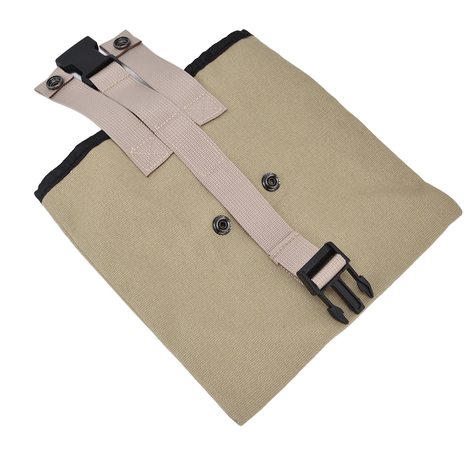 Foraging Bag Canvas Foldable Portable Thick Unique Simple Appearance Belt Fruit Picking Pouch for Outdoor CampingKhaki - Image 8