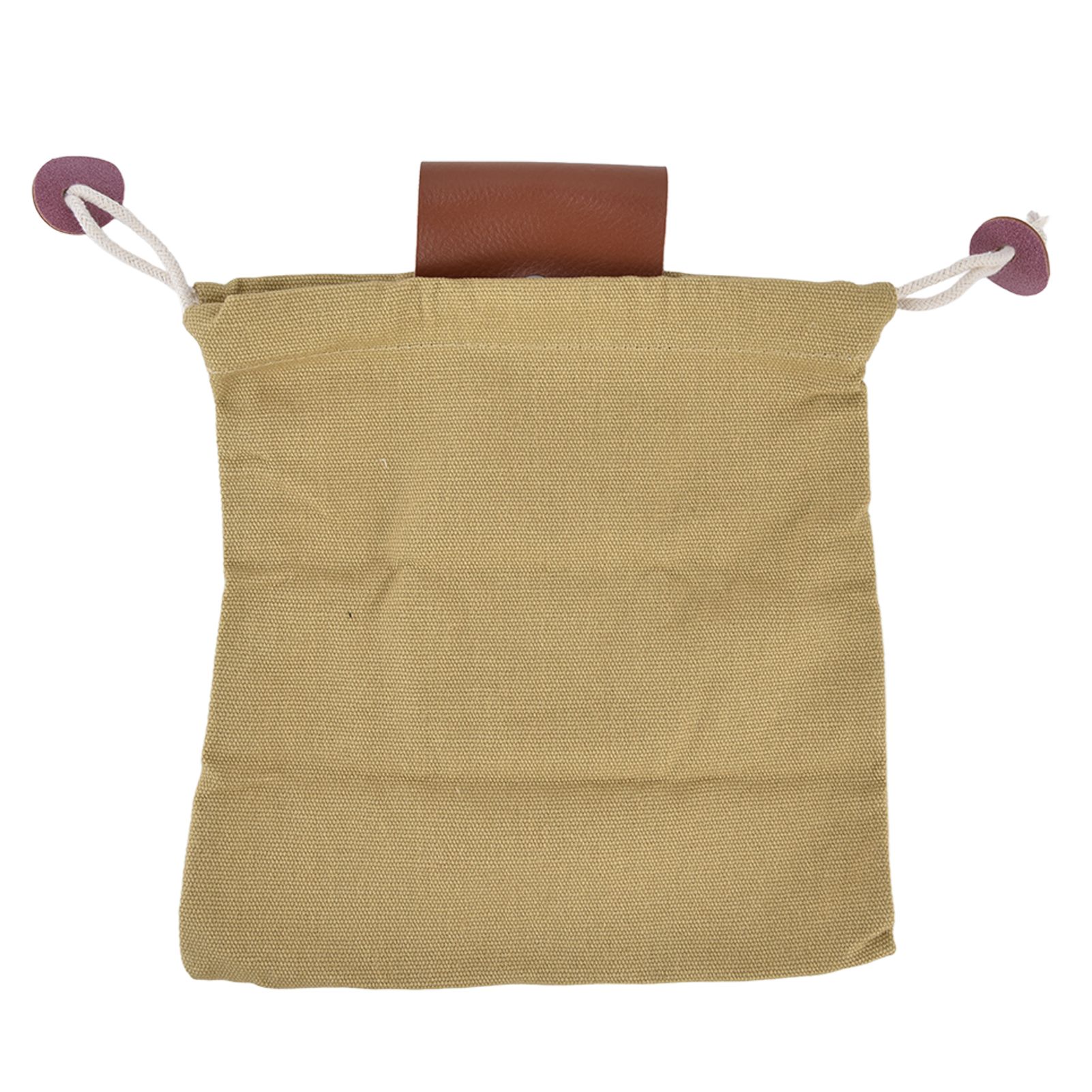 Fruit Picking Bag Waist Hanging Canvas Material PU Style Folded Save Space Belt Foraging BagKhaki - Image 6