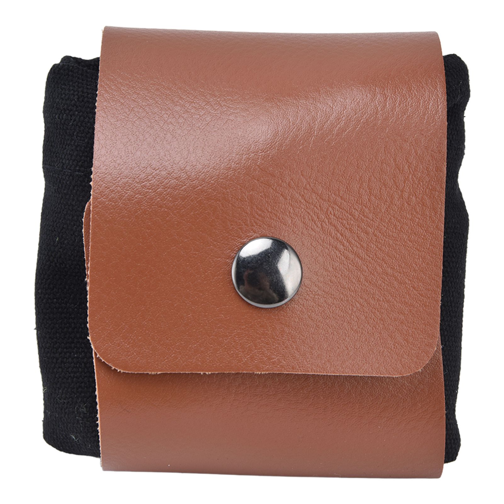 Fruit Picking Bag Waist Hanging Canvas Material PU Style Folded Save Space Belt Foraging BagBlack - Image 1