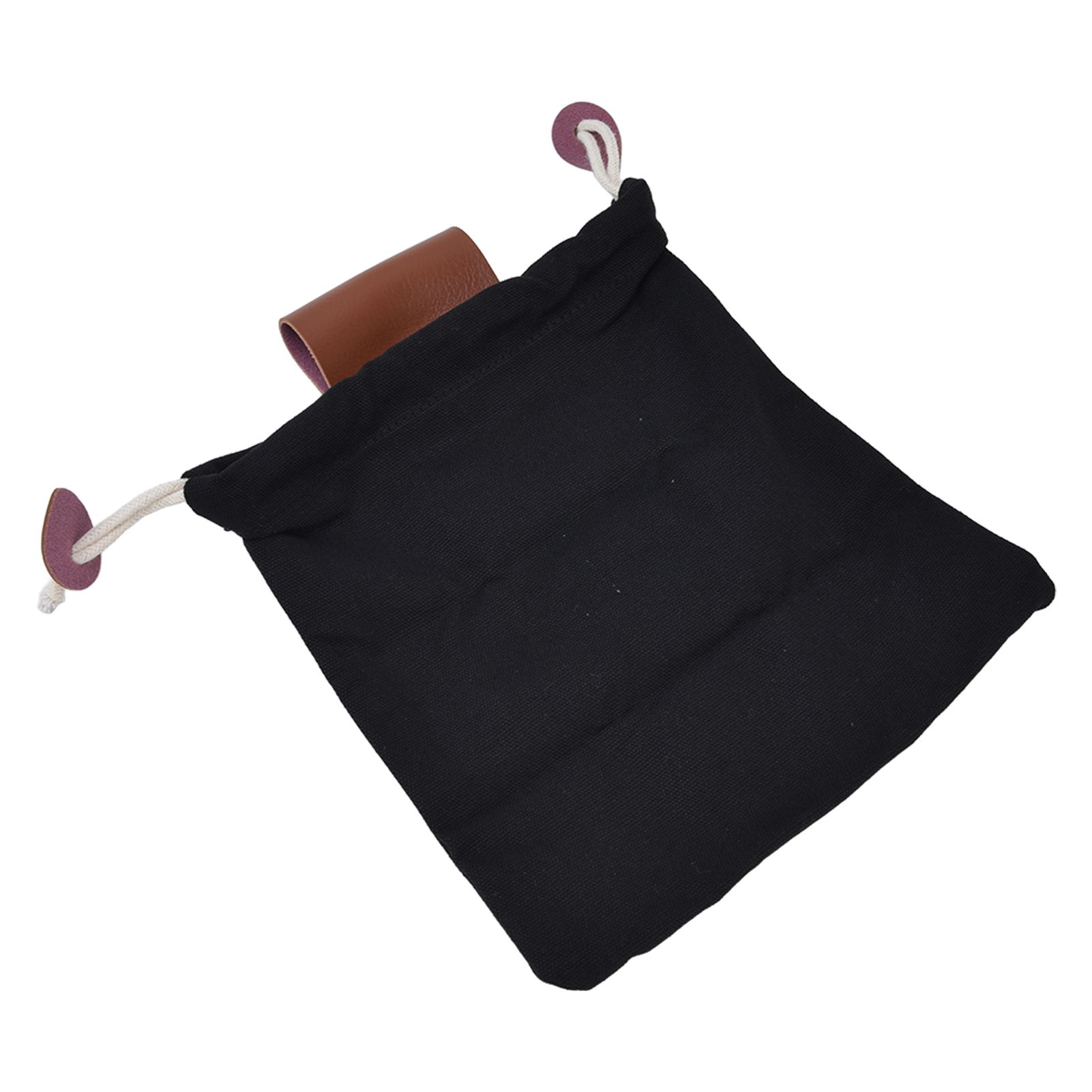 Fruit Picking Bag Waist Hanging Canvas Material PU Style Folded Save Space Belt Foraging BagBlack - Image 7